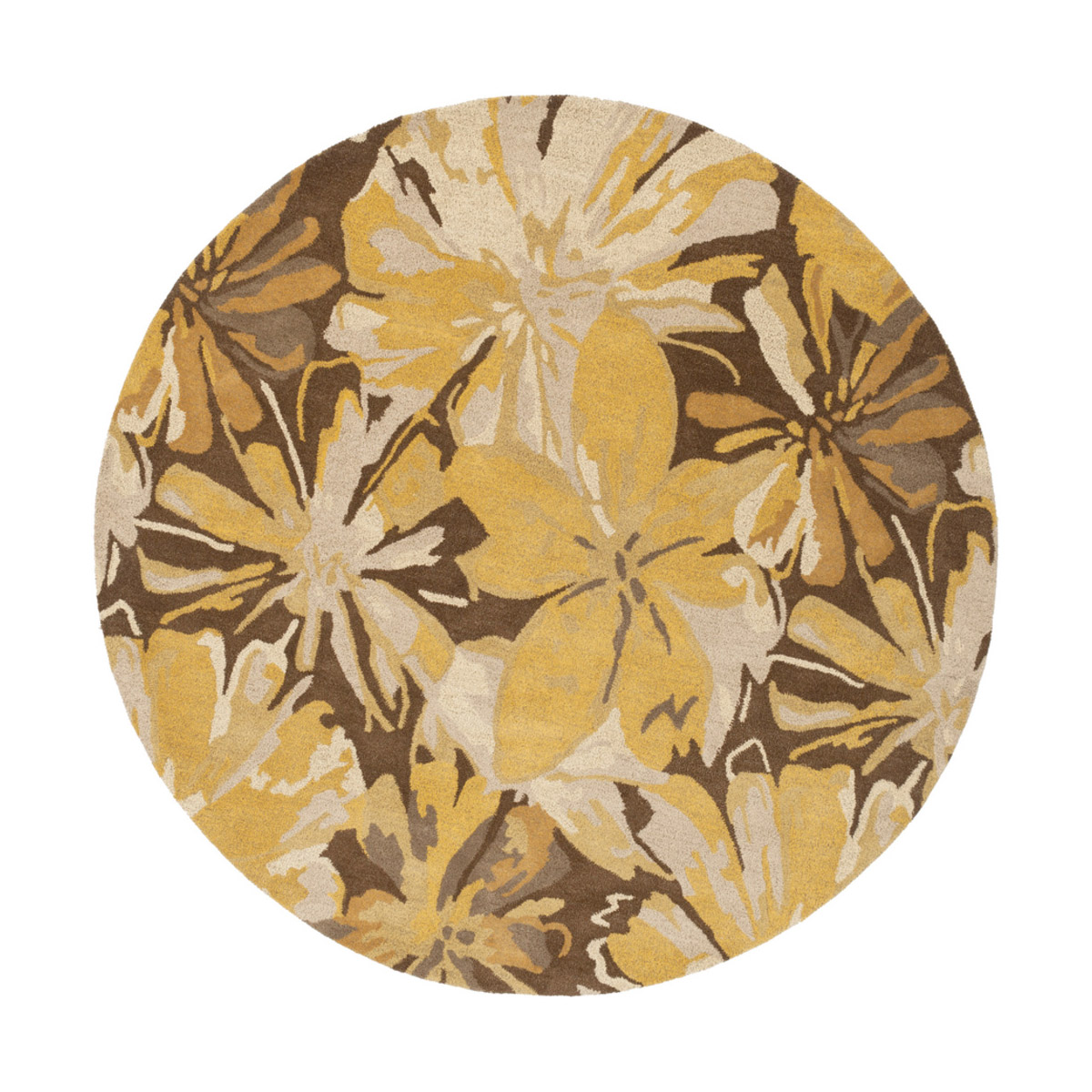 Athena 117 inch Brown and Brown Area Rug, Wool
