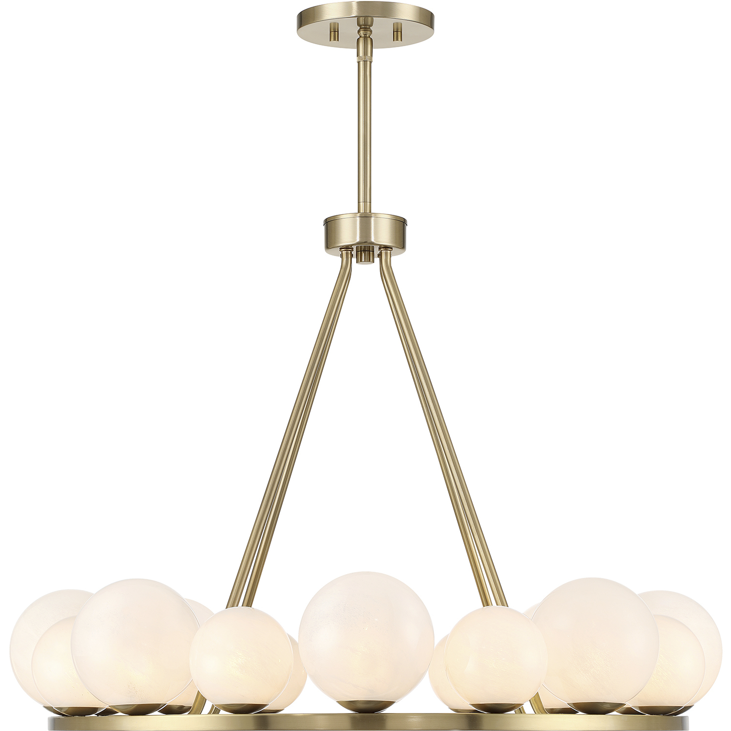 Loudon 16 Light 30 inch Noble Brass Chandelier Ceiling Light