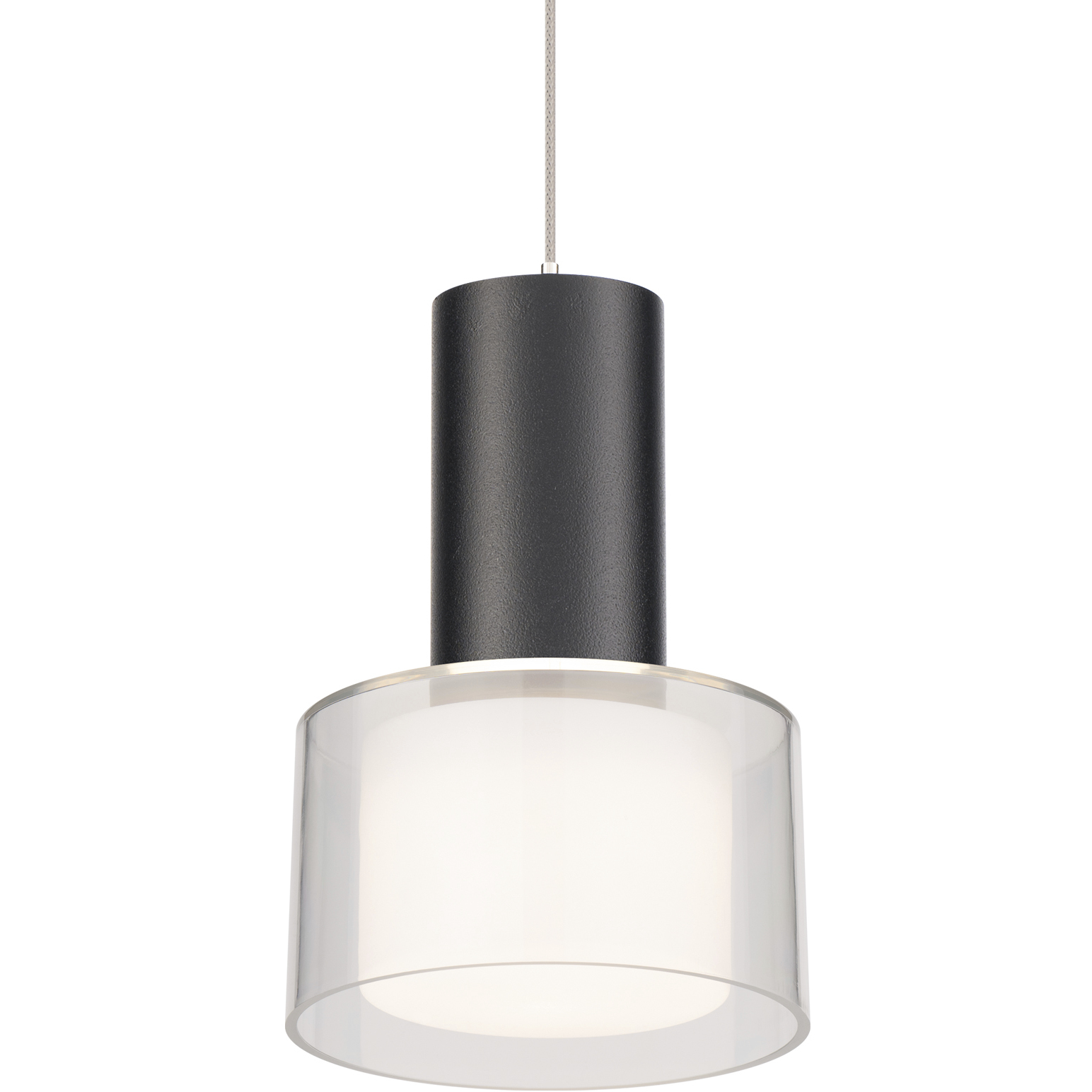 Twist-N-Lite LED 5 inch Black Mini-Pendant Ceiling Light, WAC Limited