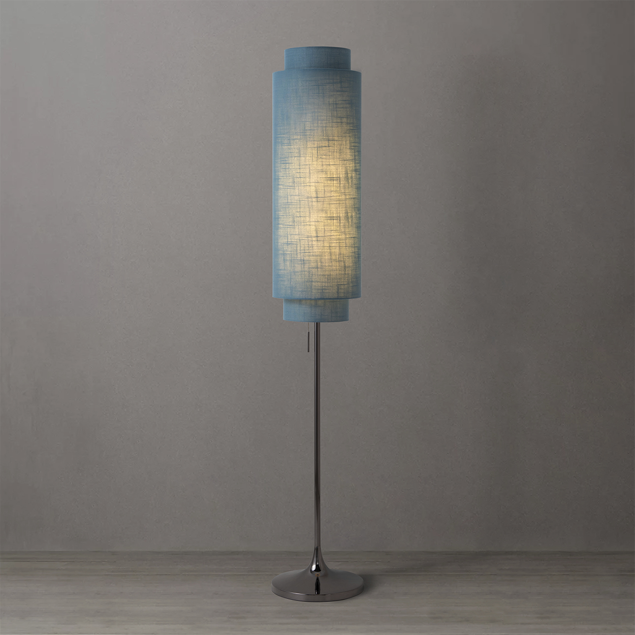 Lollipop 61 inch 9 watt Black Nickel Floor Lamp Portable Light