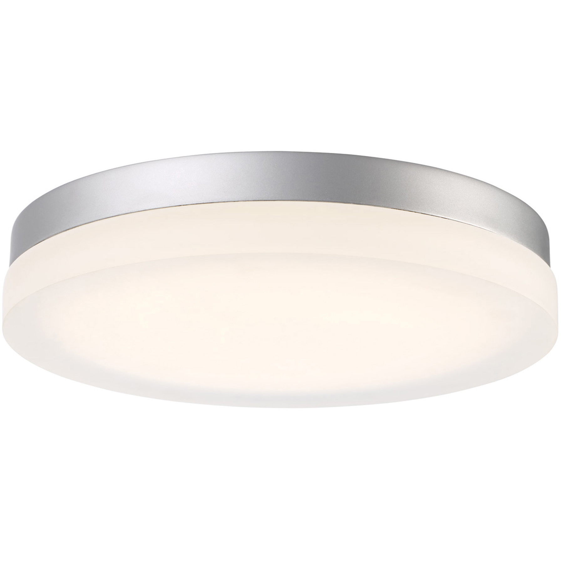 Circa LED 14 inch Titanium Flush Mount Ceiling Light in 2700K, 15in.