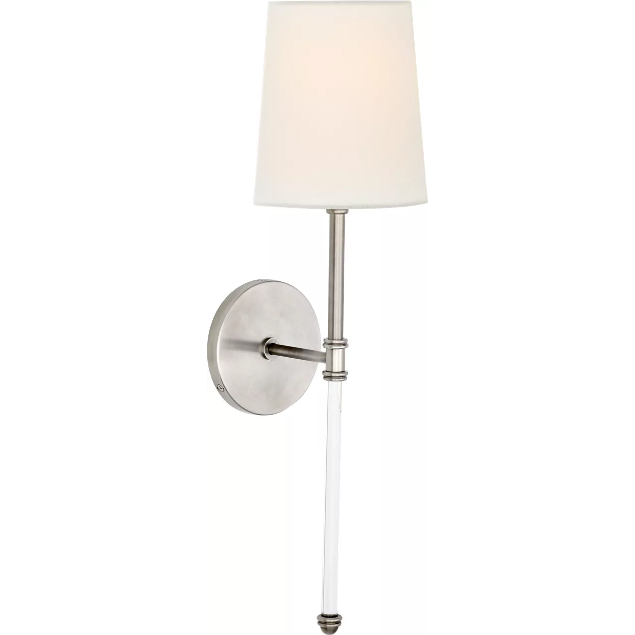 Suzanne Kasler Camille 1 Light 5.5 inch Antique Nickel Sconce Wall Light in Linen