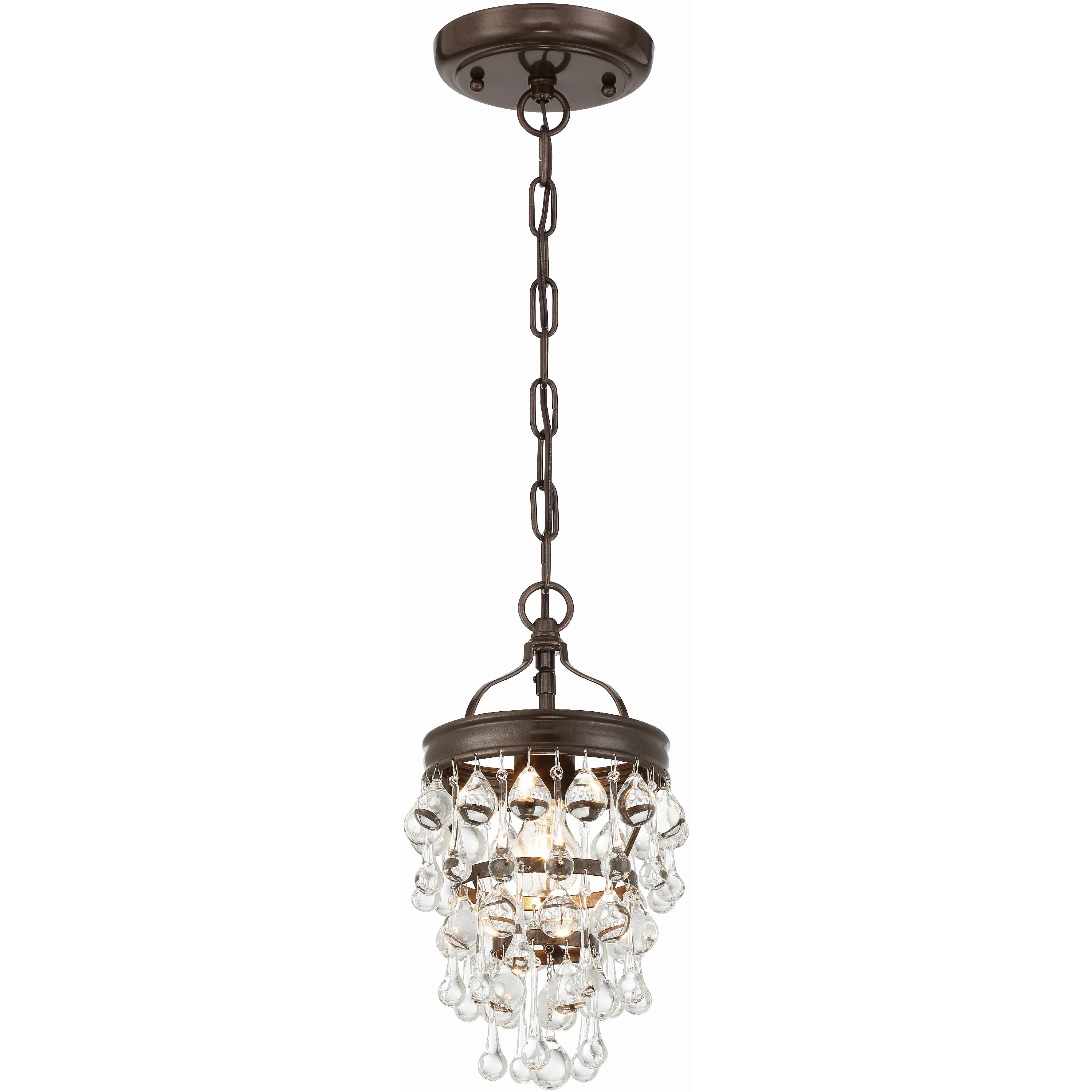 Calypso 1 Light 7.25 inch Vibrant Bronze Chandelier Ceiling Light