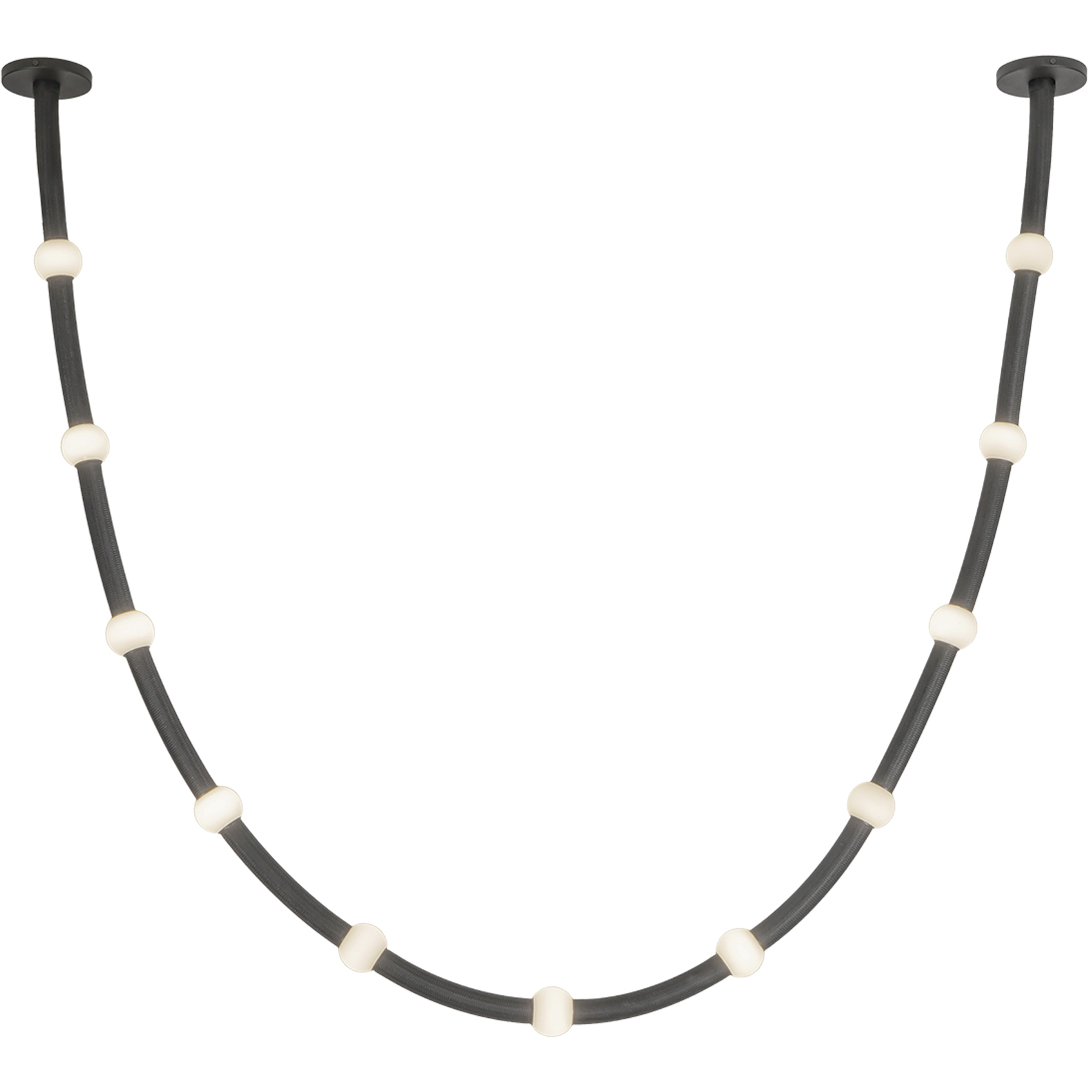 Corda LED 2.38 inch Black Pendant Ceiling Light in Remote Driver
