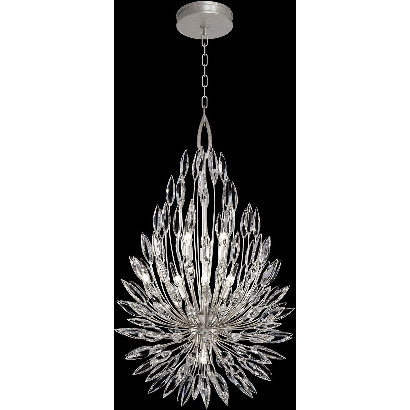 Lily Buds 7 Light 24 inch Silver Pendant Ceiling Light