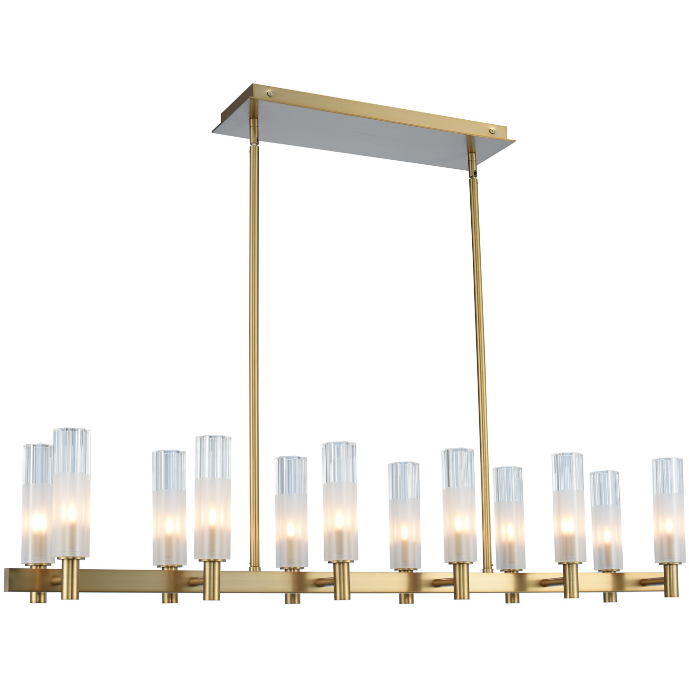 Lorne LED 42 inch Winter Brass Island Light Ceiling Light