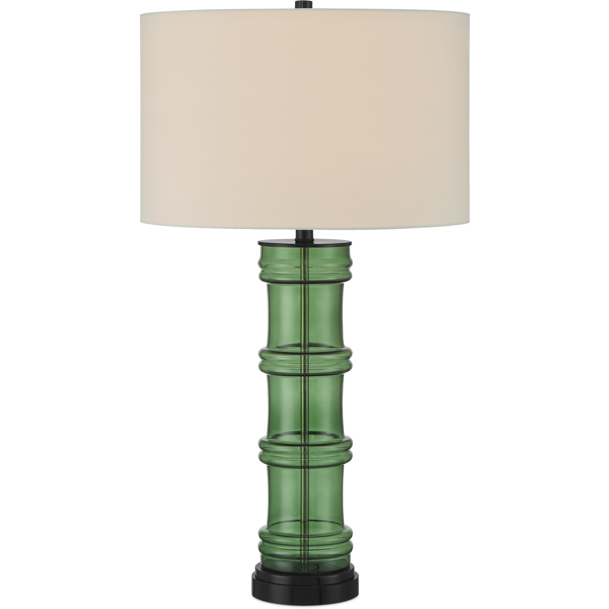 Balsam 32 inch 150 watt Green and Glossy Black Table Lamp Portable Light
