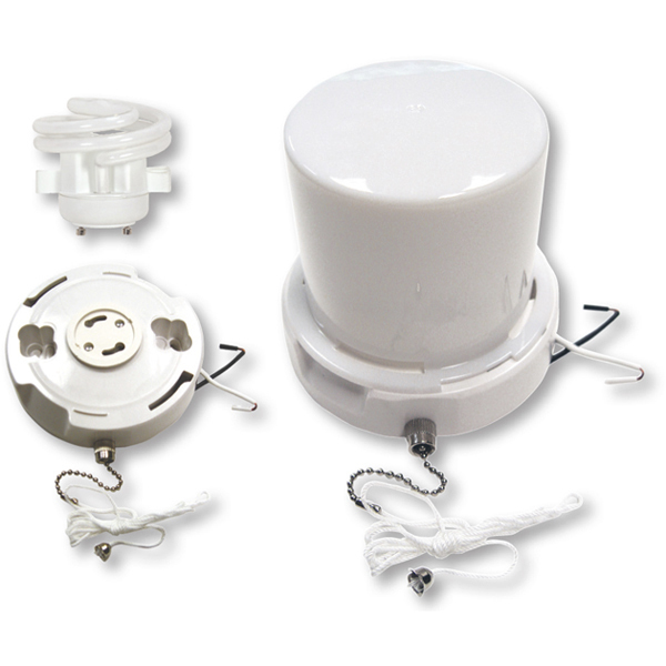 Heartland 1 Light 4.75 inch White Fluorescent Ceiling Fixtures Ceiling Light