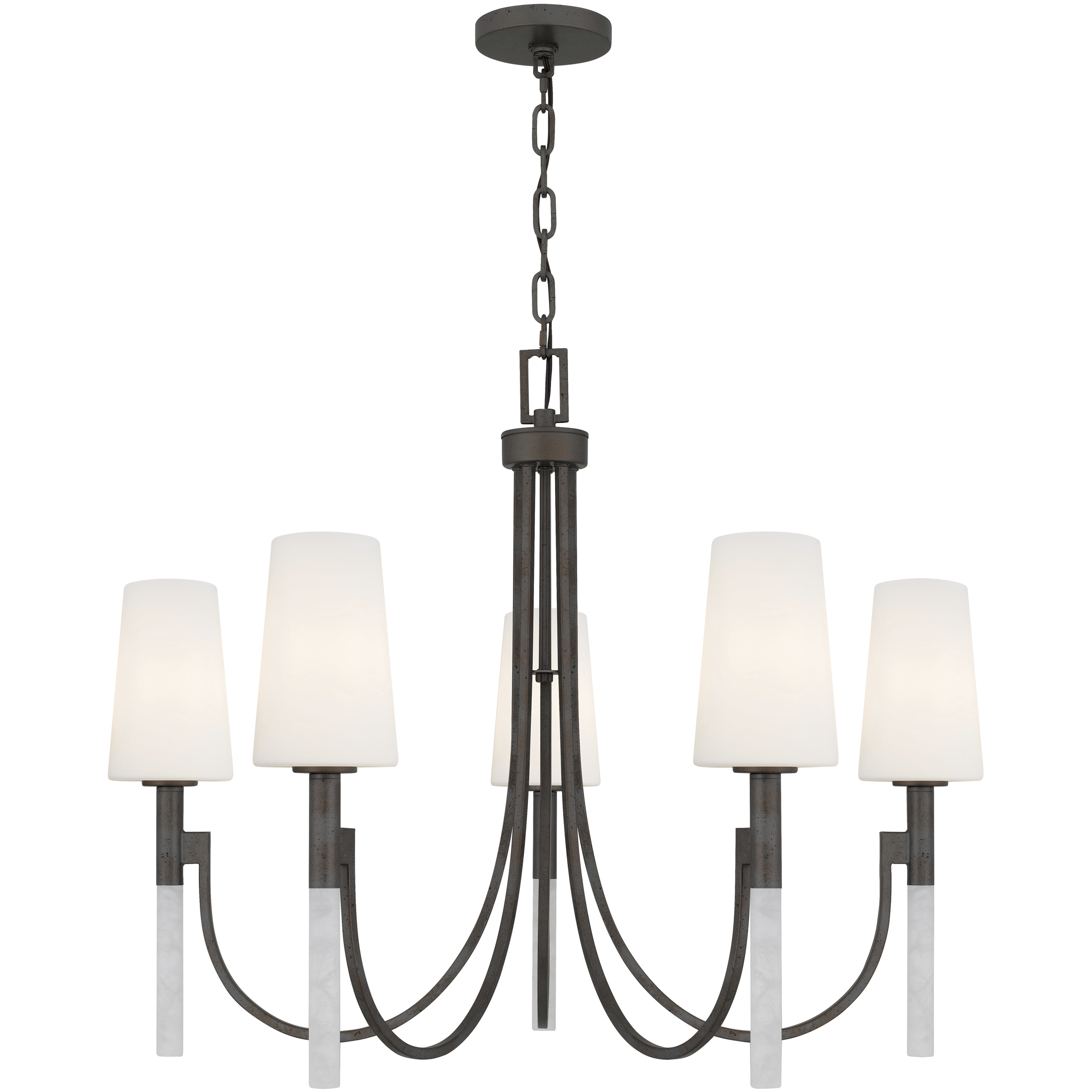 Eloura 5 Light 32 inch Iron Gate Chandelier Ceiling Light