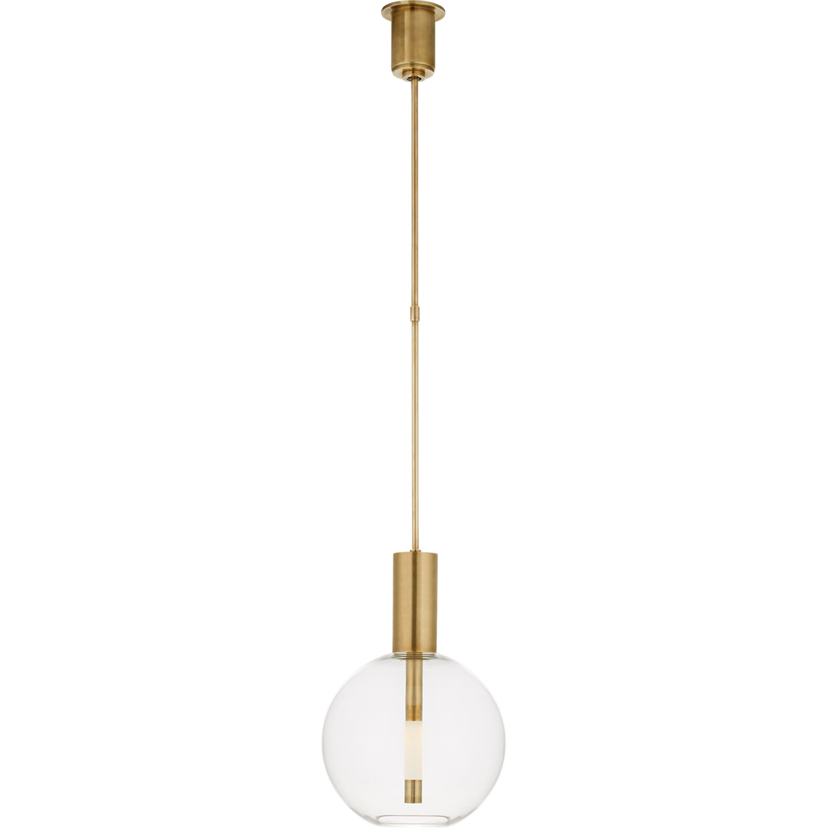 Kelly Wearstler Nye LED 13 inch Antique-Burnished Brass Globe Pendant Ceiling Light