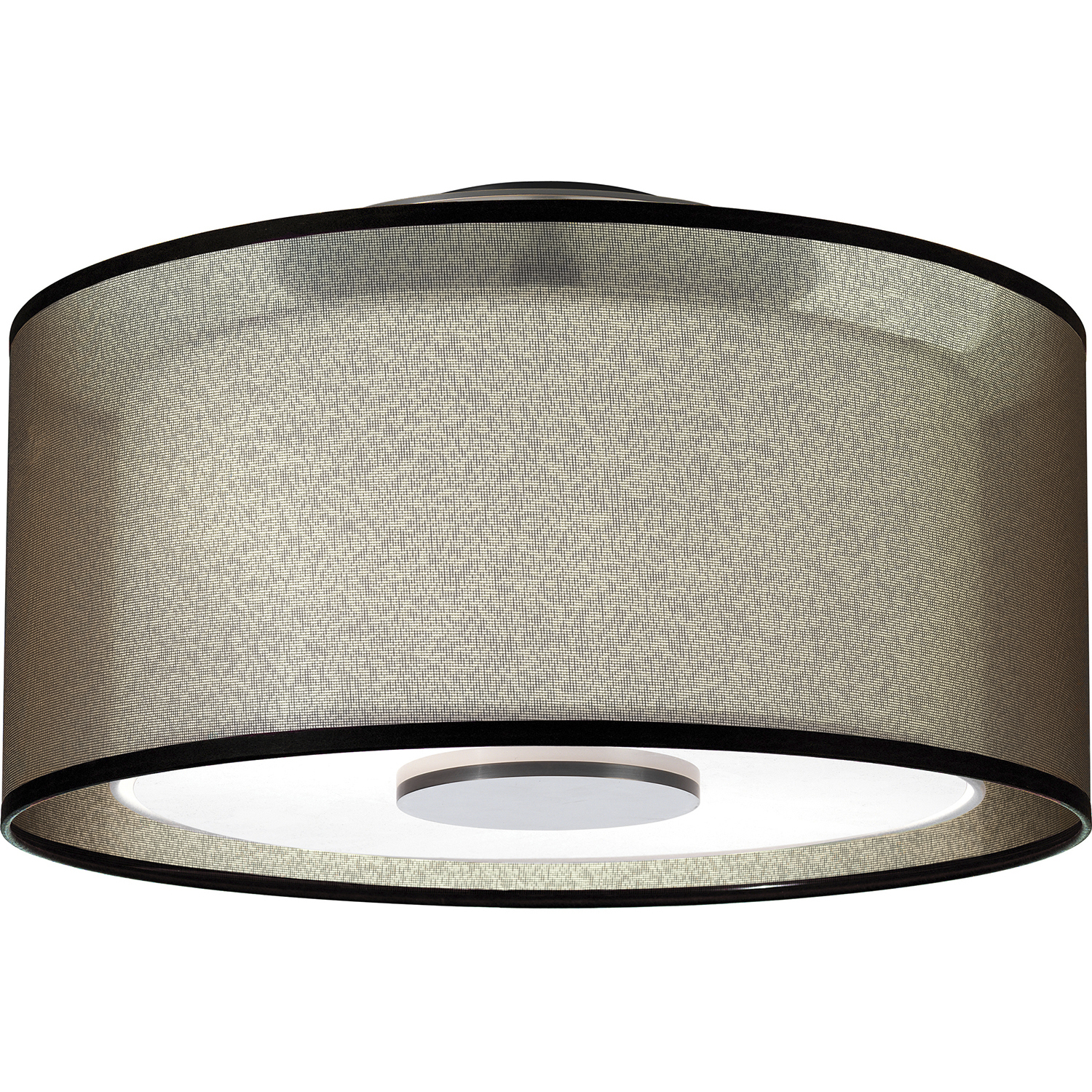 Saturnia 2 Light 17.5 inch Deep Patina Bronze Flushmount Ceiling Light