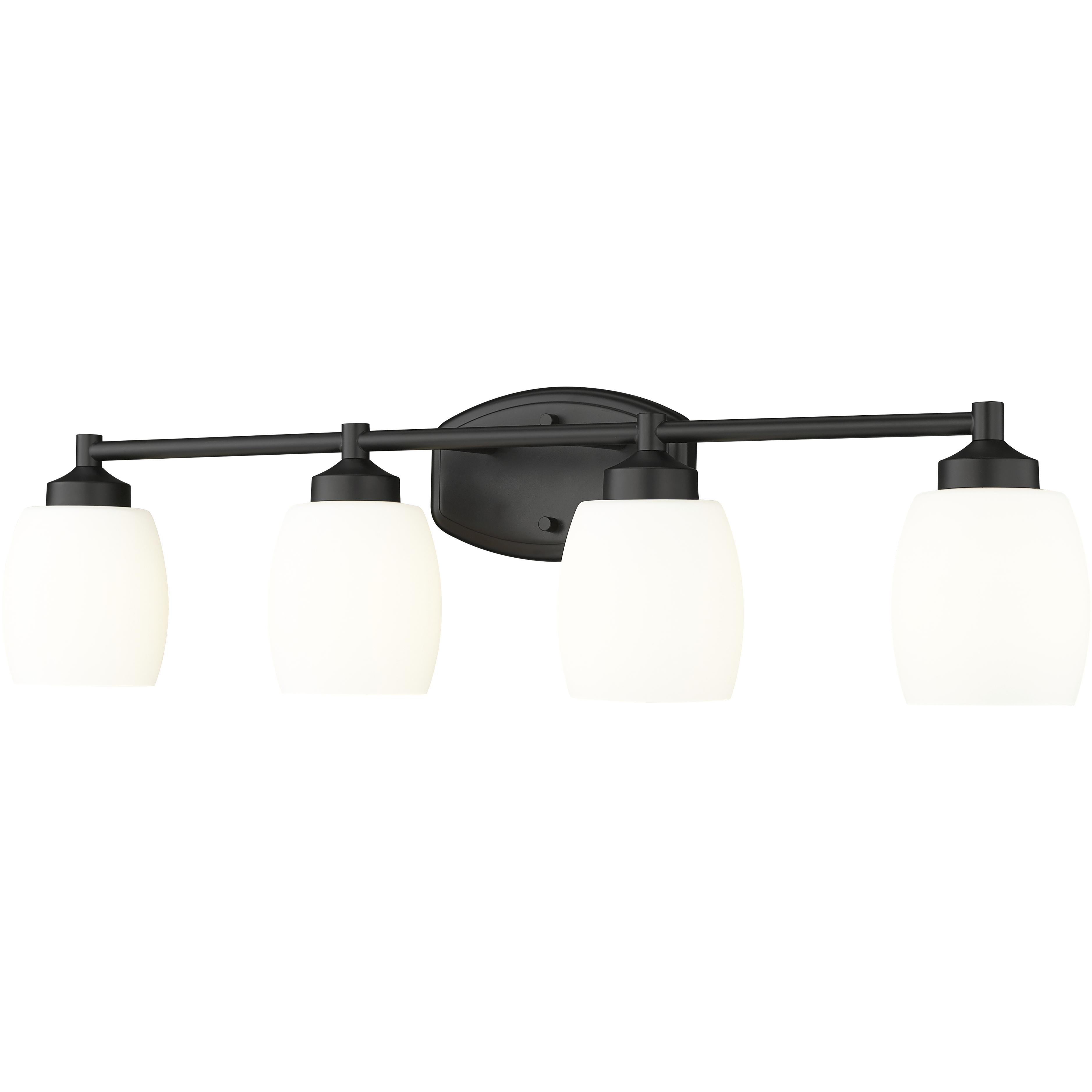 Kendrick 4 Light 31.25 inch Matte Black Bath Vanity Light Wall Light