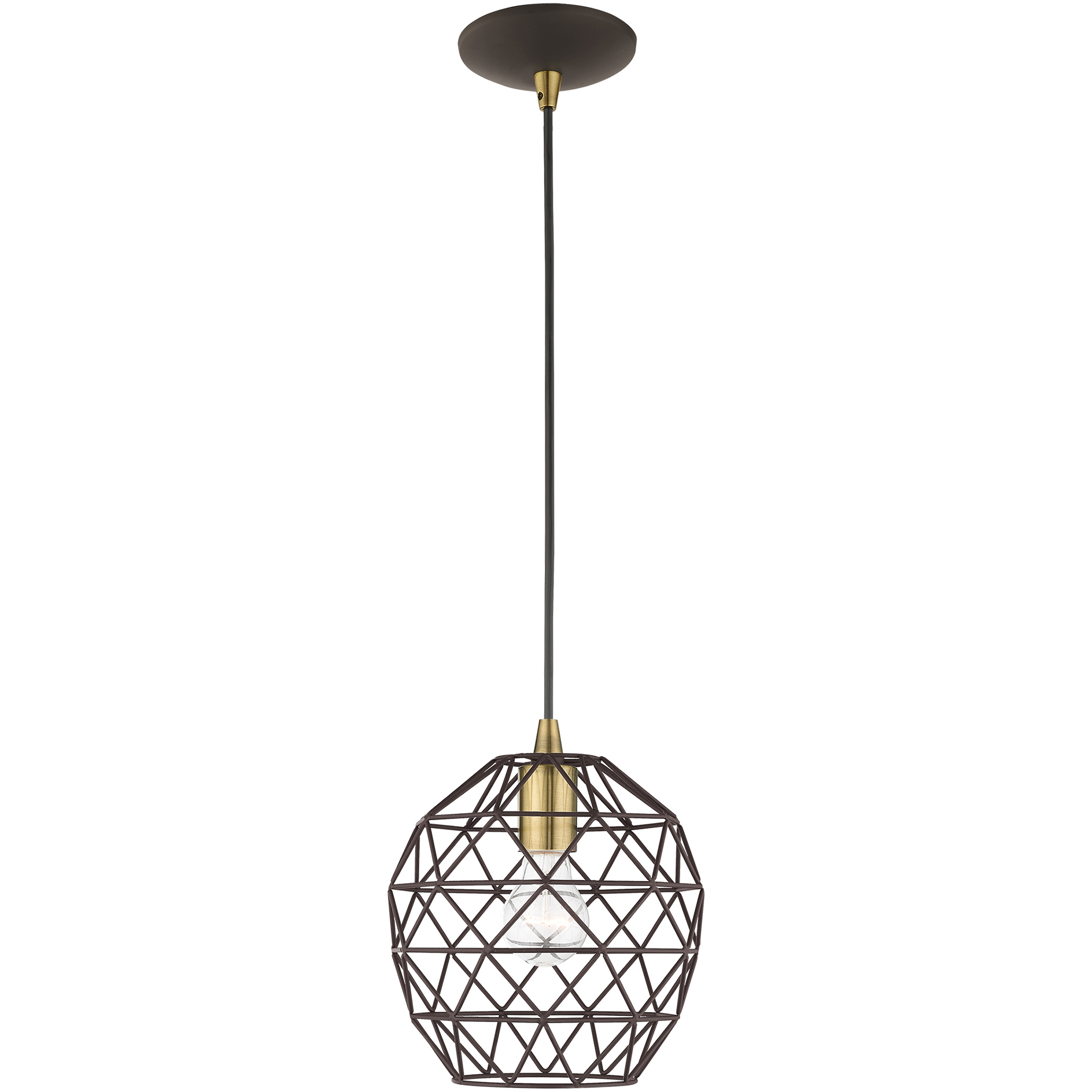 Small geometric pendant light on sale