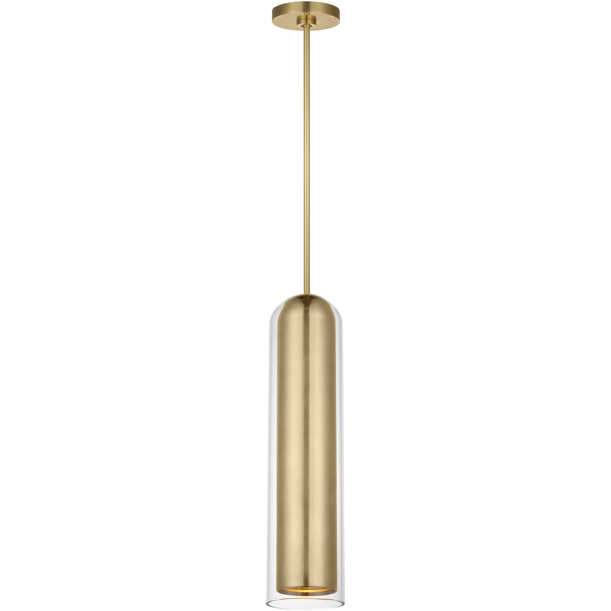 Mick De Giulio Tala LED 6 inch Hand-Rubbed Antique Brass Pendant Ceiling Light