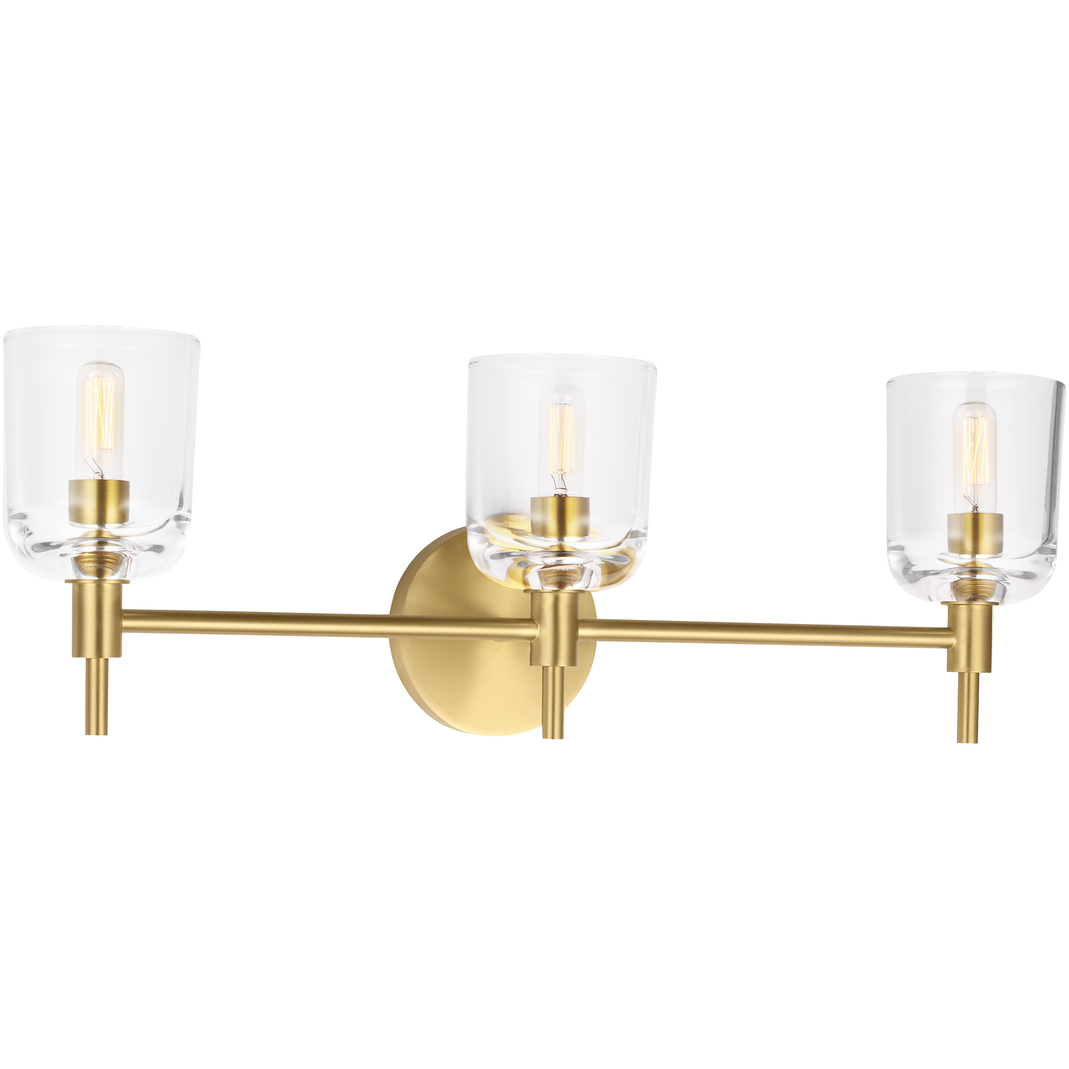 Thom Filicia Hartley 3 Light 24 inch Burnished Brass Bath Vanity Wall Light