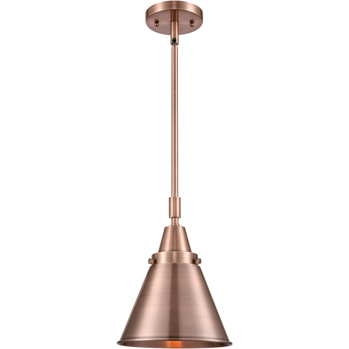Franklin Restoration Appalachian LED 8 inch Antique Copper Mini Pendant Ceiling Light