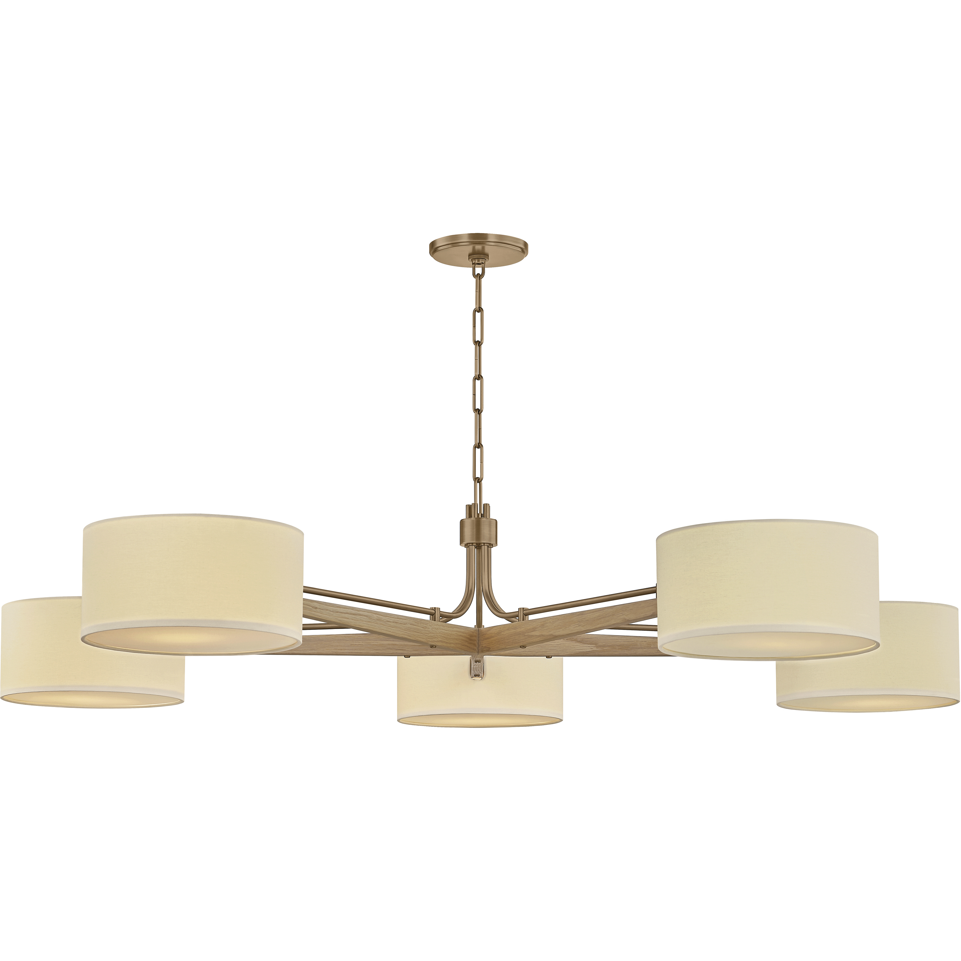 Mailo 5 Light 65 inch Patina Brass Chandelier Ceiling Light