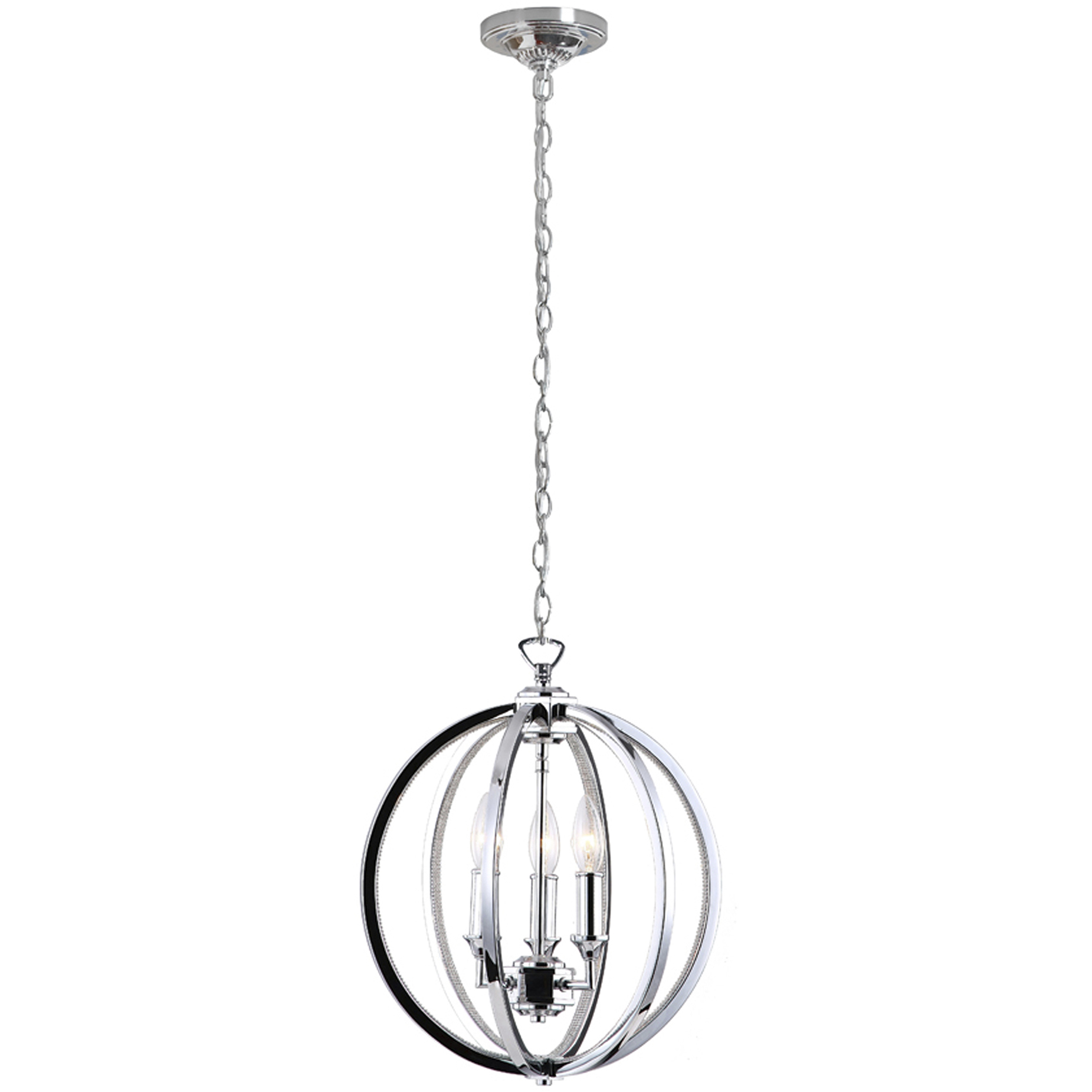 Karland LED 14 inch Polished Chrome Chandelier Ceiling Light