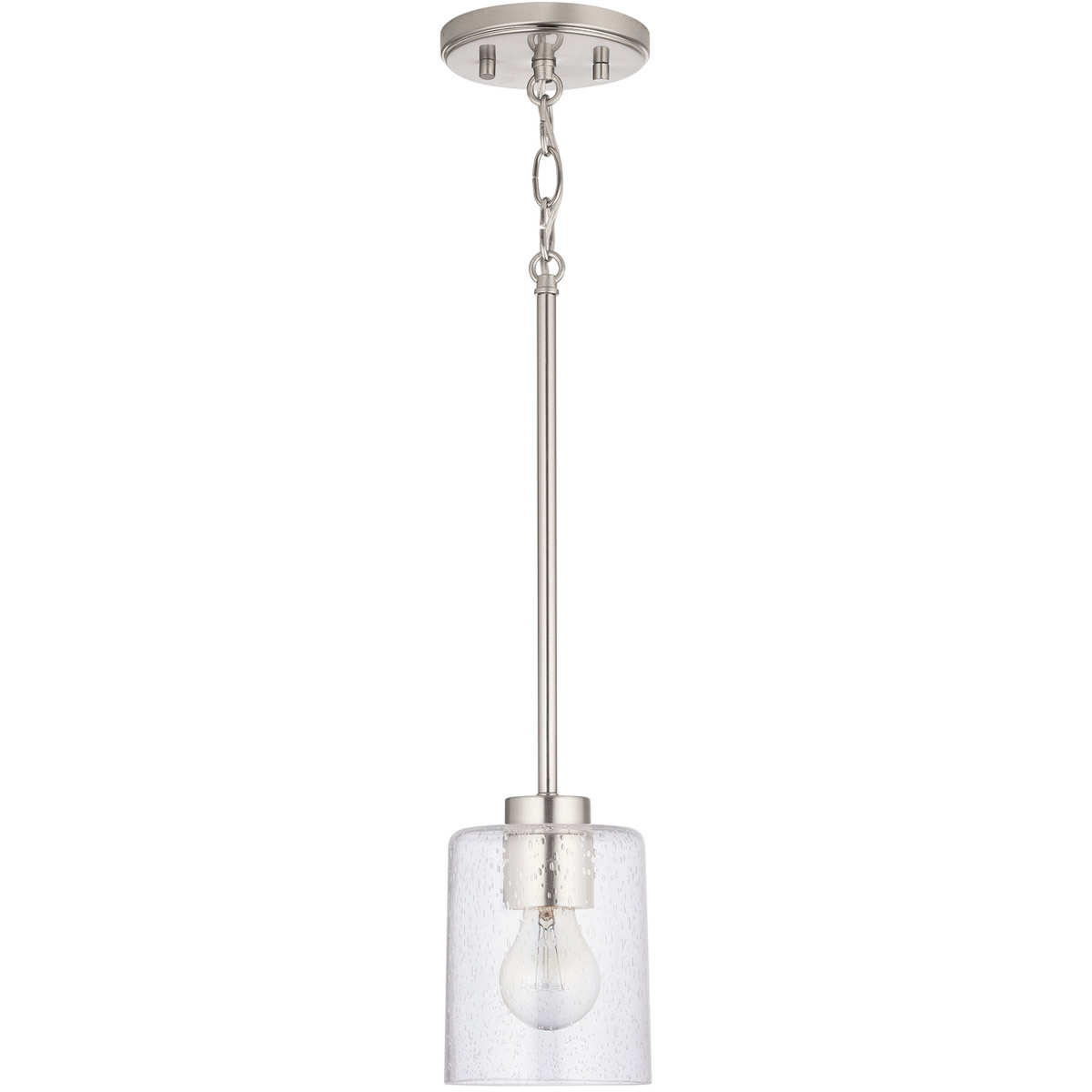 Greyson 1 Light 4.75 inch Brushed Nickel Pendant Ceiling Light