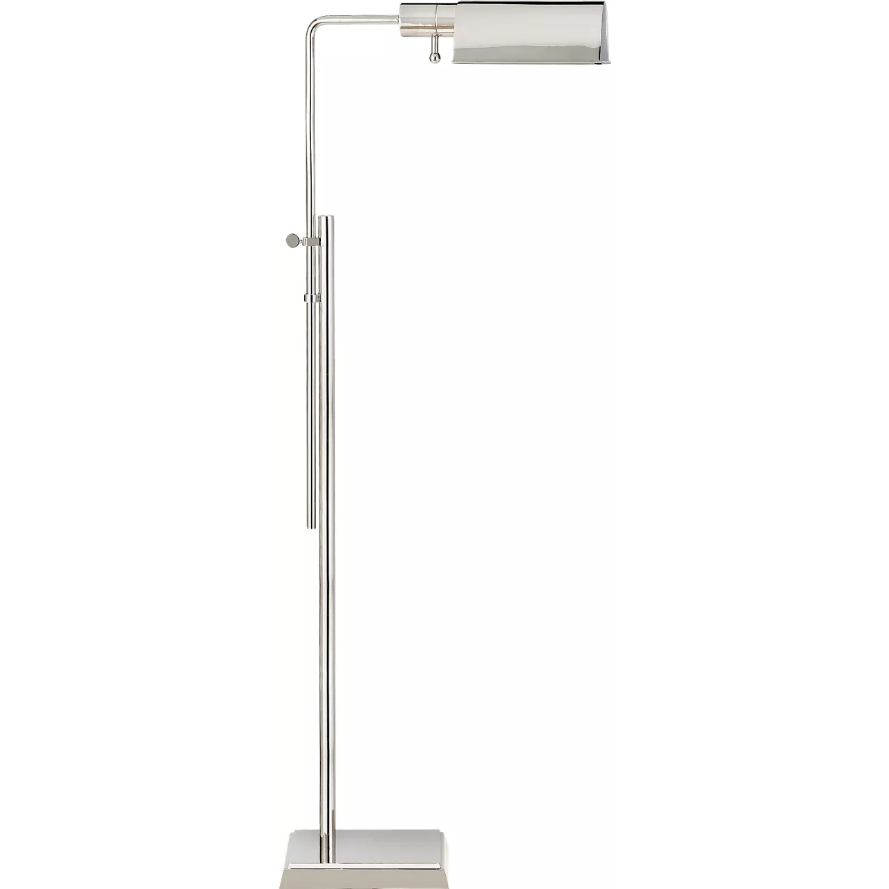Thomas O'Brien Pask 37.5 inch 60 watt Polished Nickel Pharmacy Floor Lamp Portable Light
