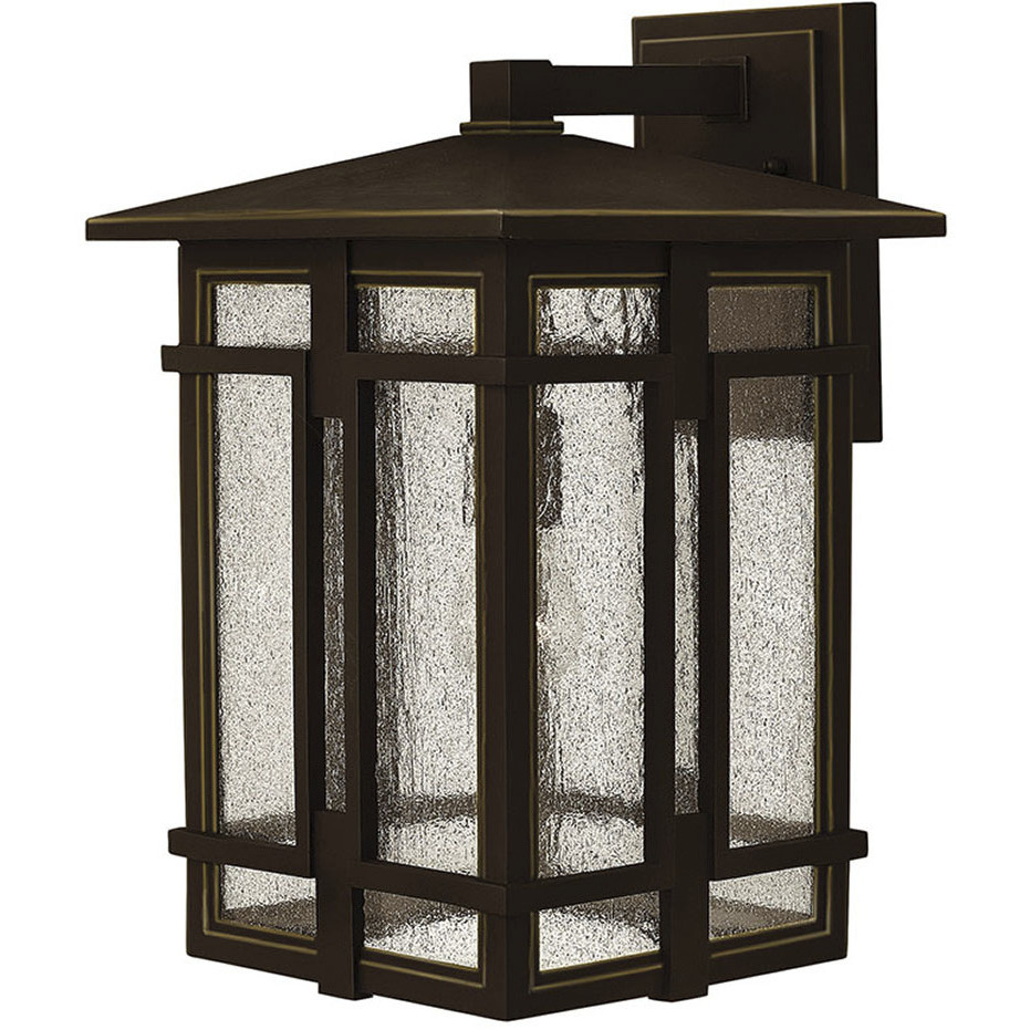 Hinkley 1965OZ Tucker Outdoor Wall Mount Lantern in Oil Rubbed Bronze Large