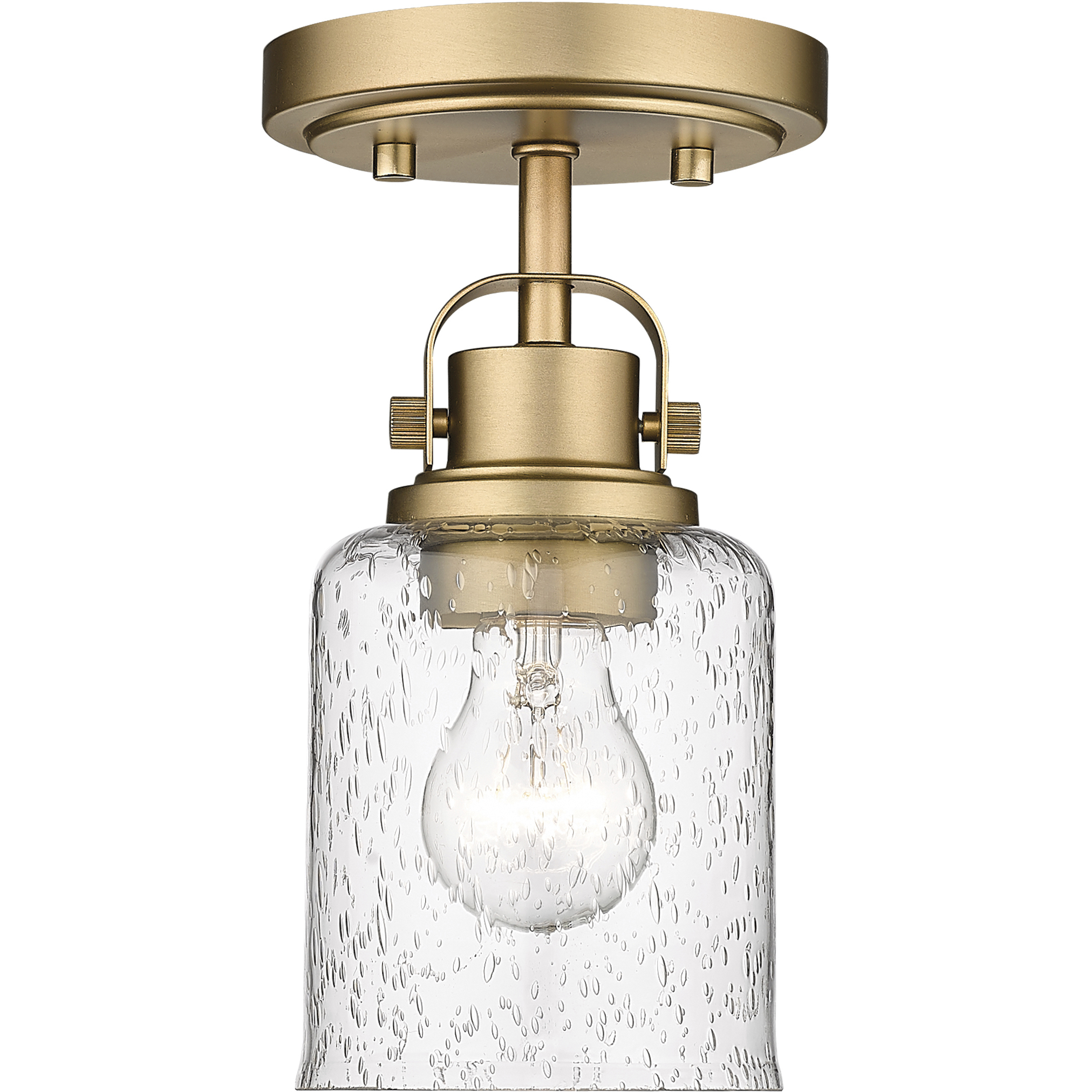 Kinsley 1 Light 5.25 inch Heirloom Gold Flush Mount Ceiling Light in Heritage Gold