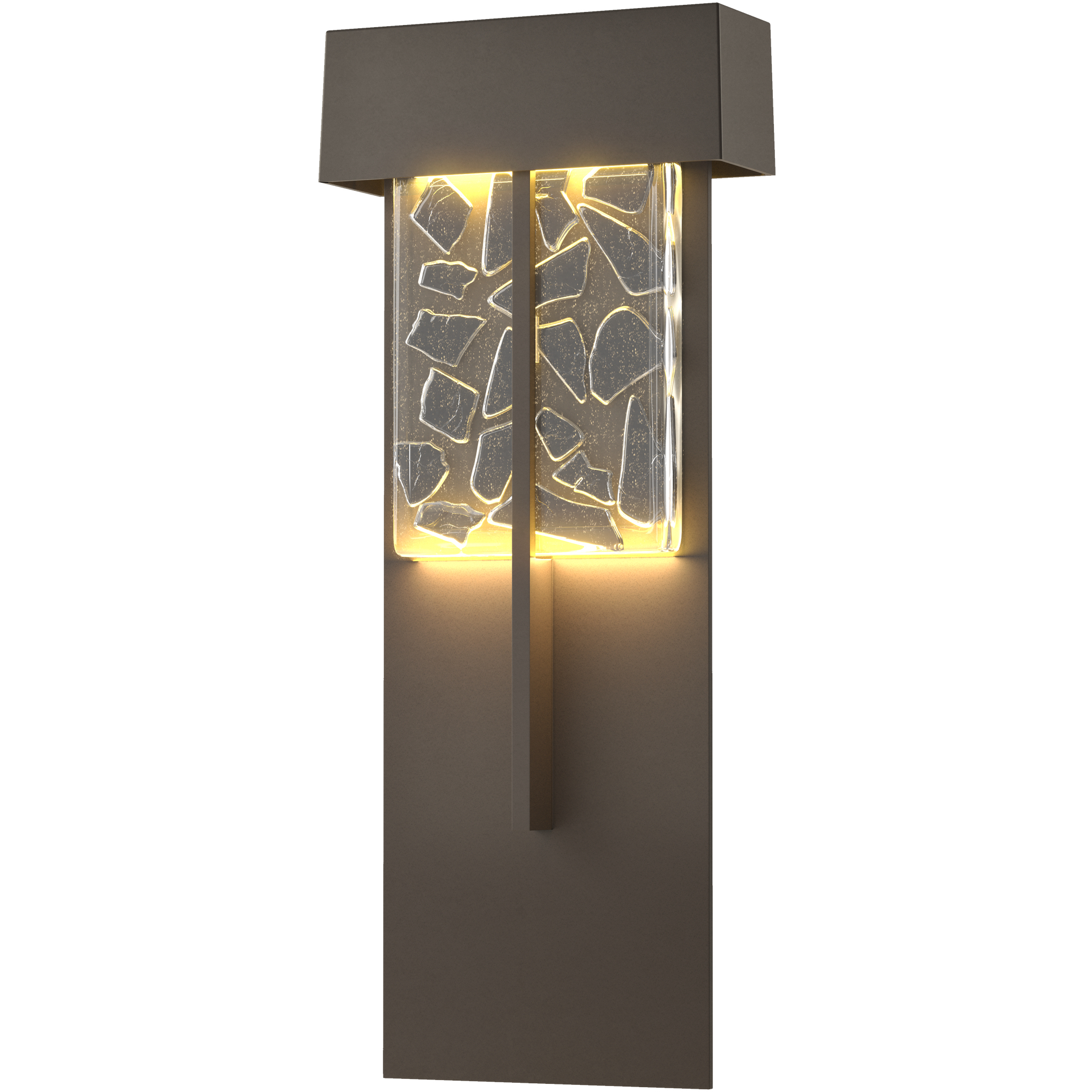 Shard LED 20.9 inch Coastal Dark Smoke Outdoor Sconce, XL - Open Box