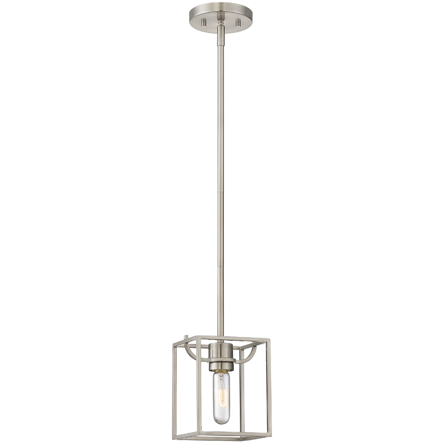 Uptown 1 Light 6 inch Satin Platinum Mini Pendant Ceiling Light
