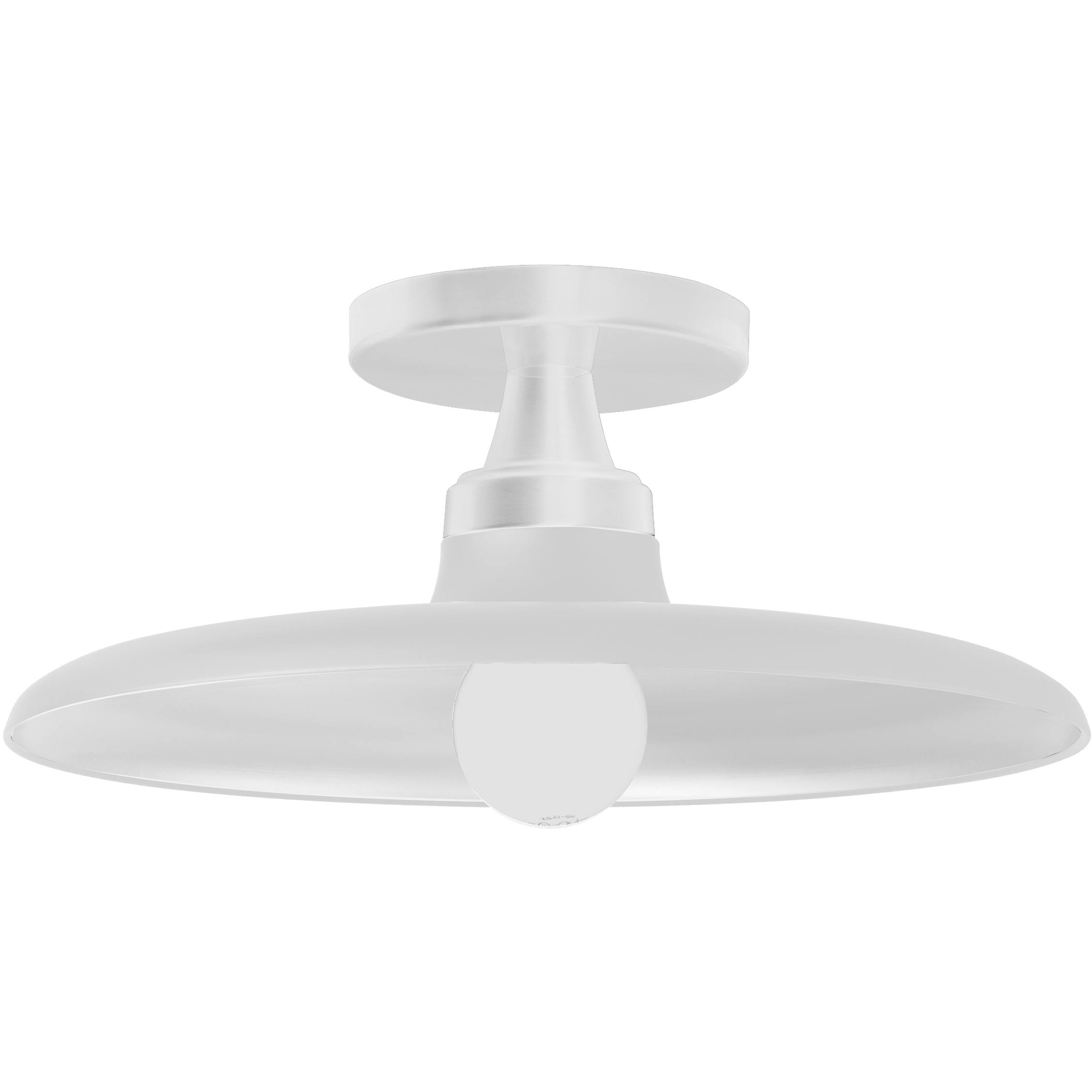 Quentin 1 Light 12 inch Matte White Semi Flush Mount Ceiling Light