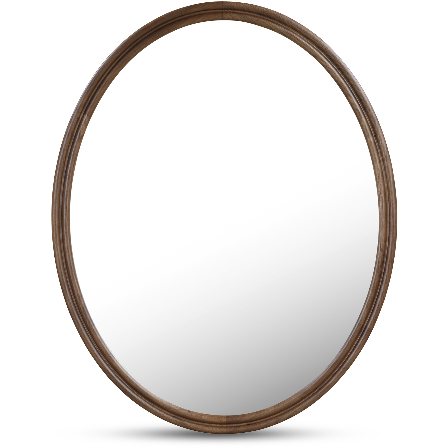 Alcott 40 X 32 inch BC Walnut Mirror, Oval