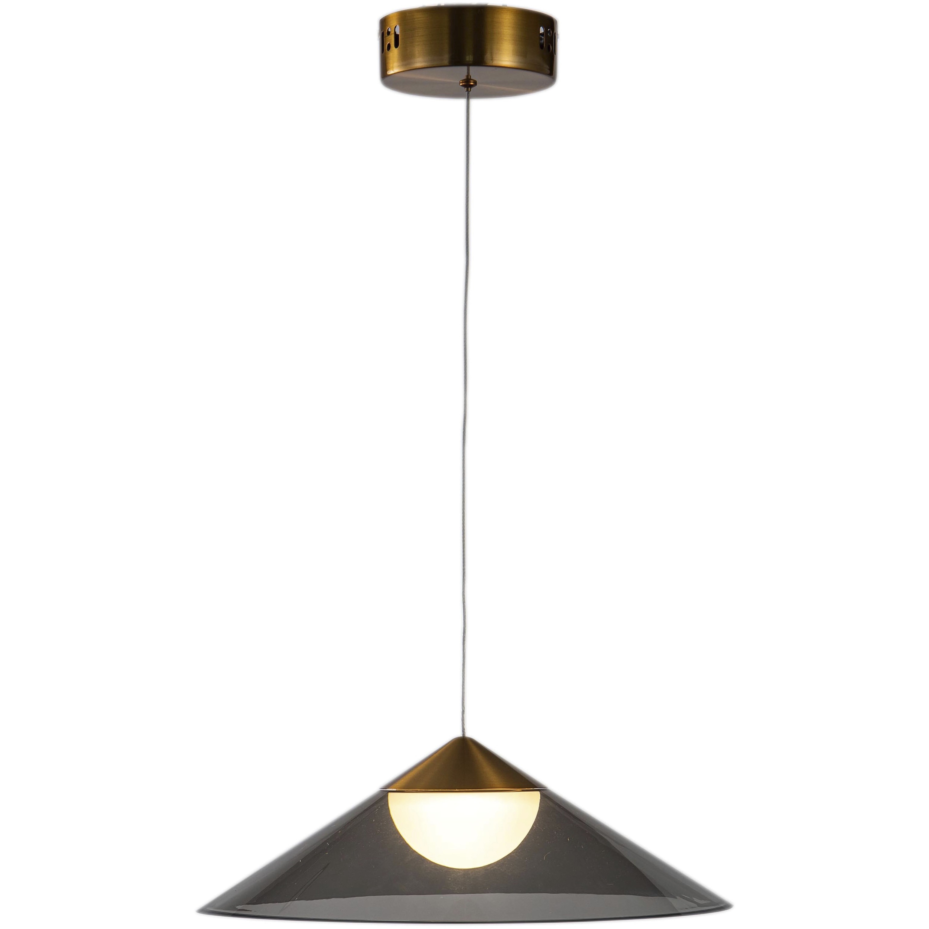Canada LED 13.78 inch Antique Gold Pendant Ceiling Light