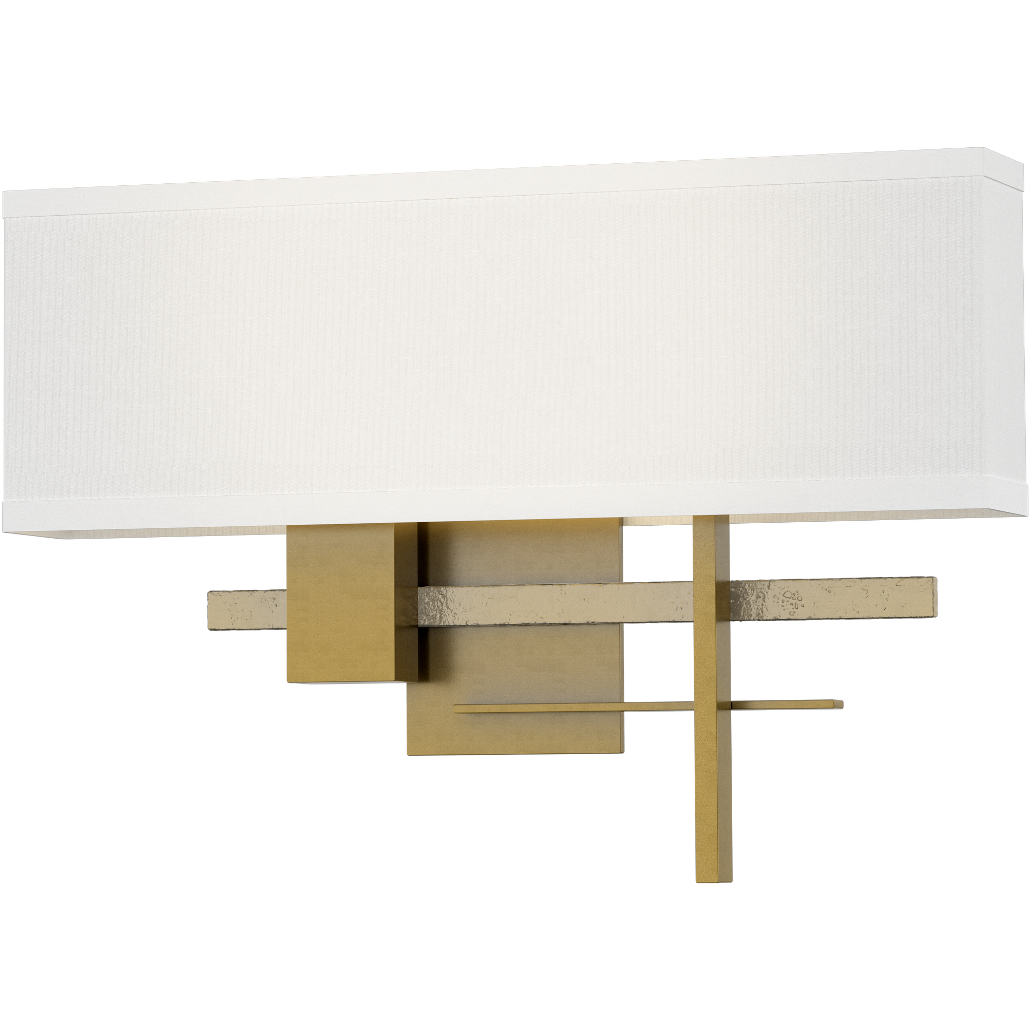 Cosmo 2 Light 16.5 inch Modern Brass and Modern Brass ADA Sconce Wall Light in Natural Anna