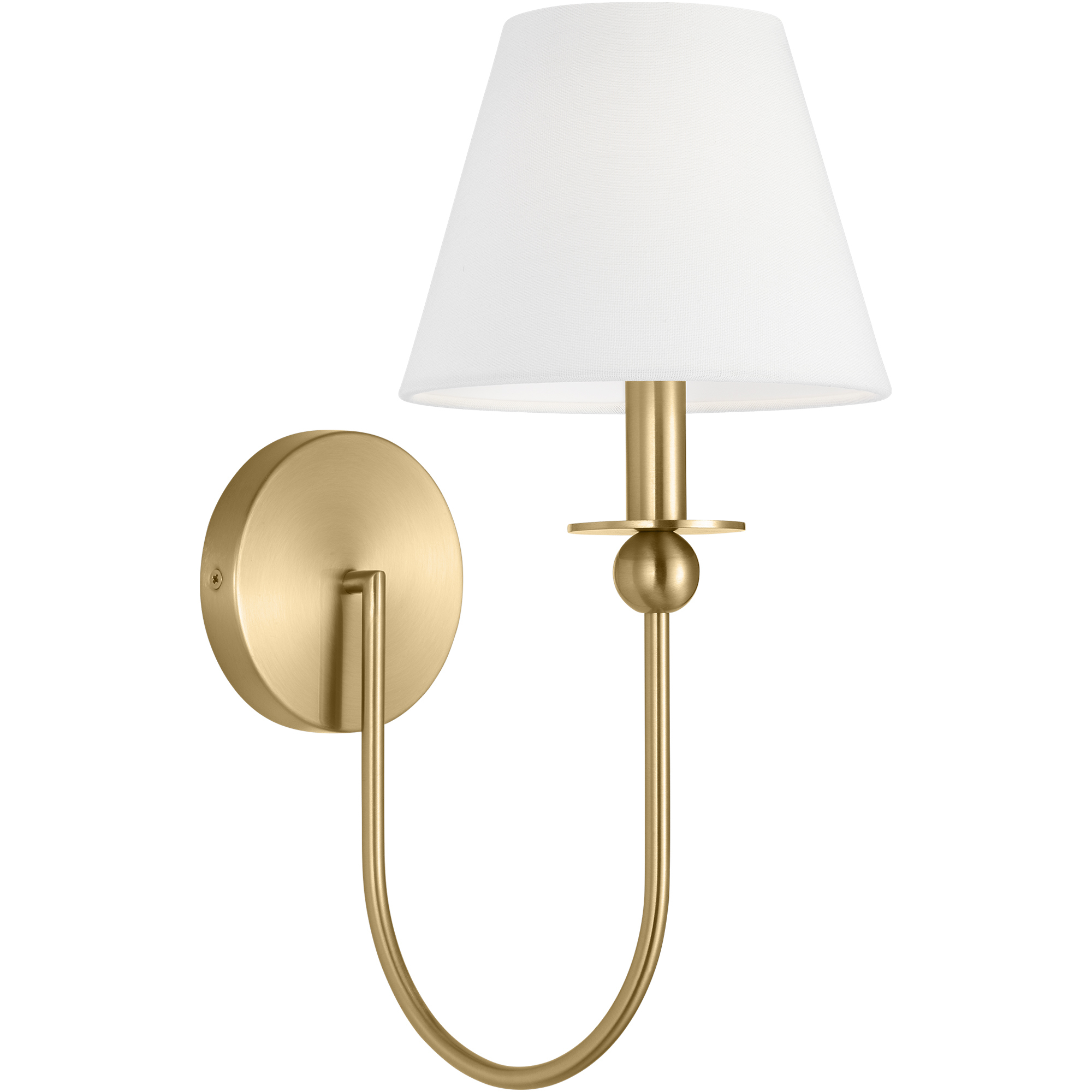 Drew & Jonathan Elsay 1 Light 7 inch Satin Brass Sconce Wall Light, Small