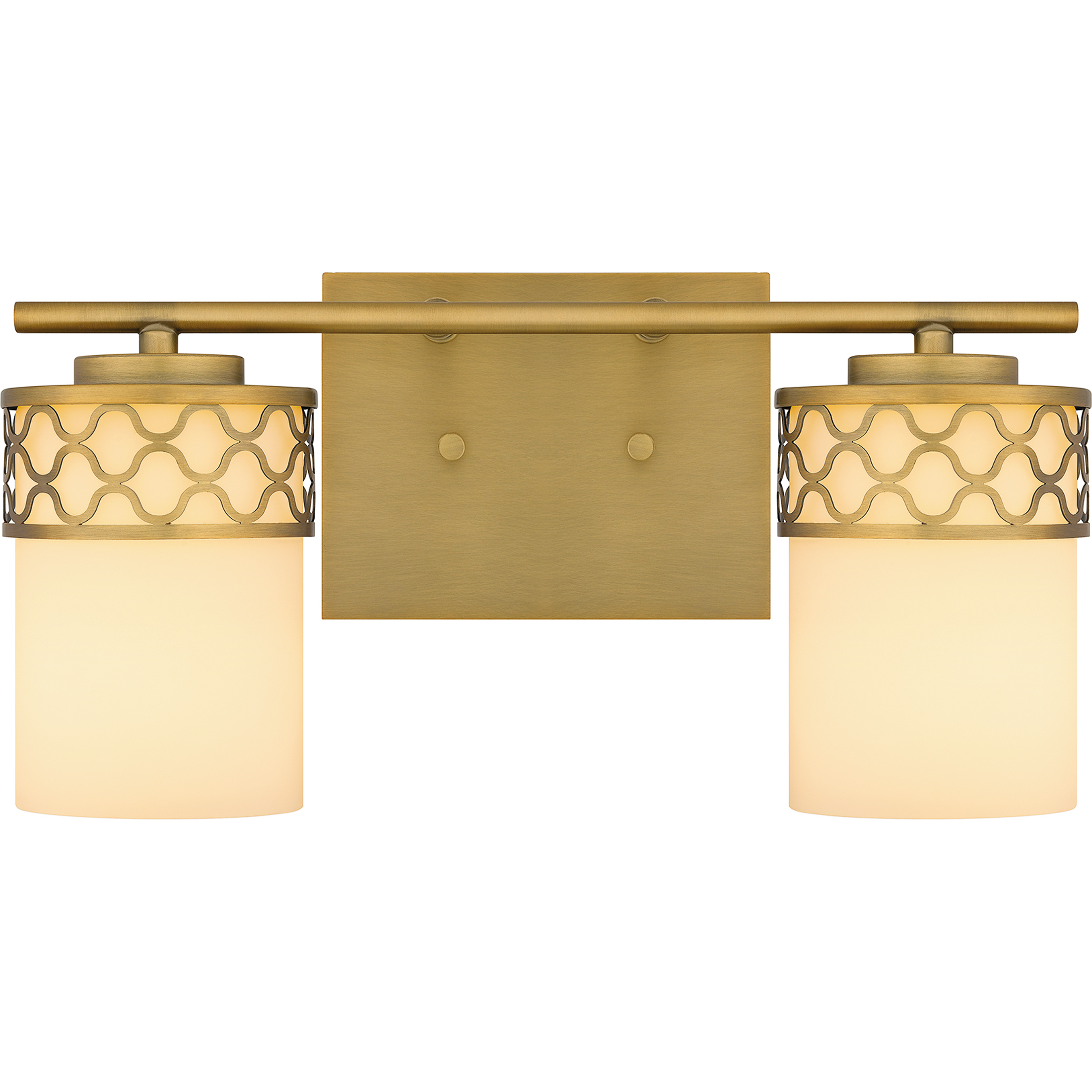 Tenley 2 Light 15 inch Aged Brass Bath Light Wall Light, Medium