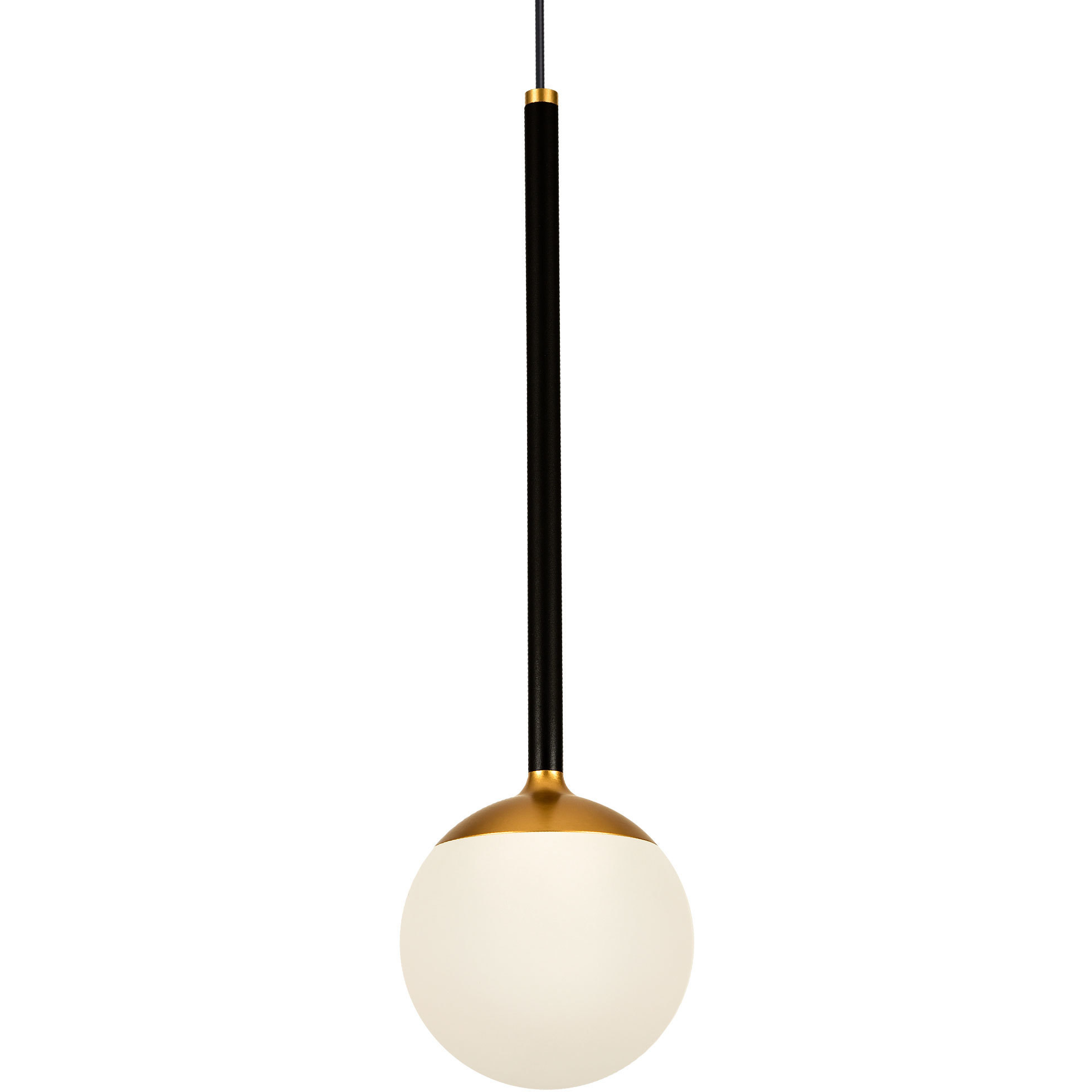 Capri 4.75 inch Black/Gold Pendant Ceiling Light