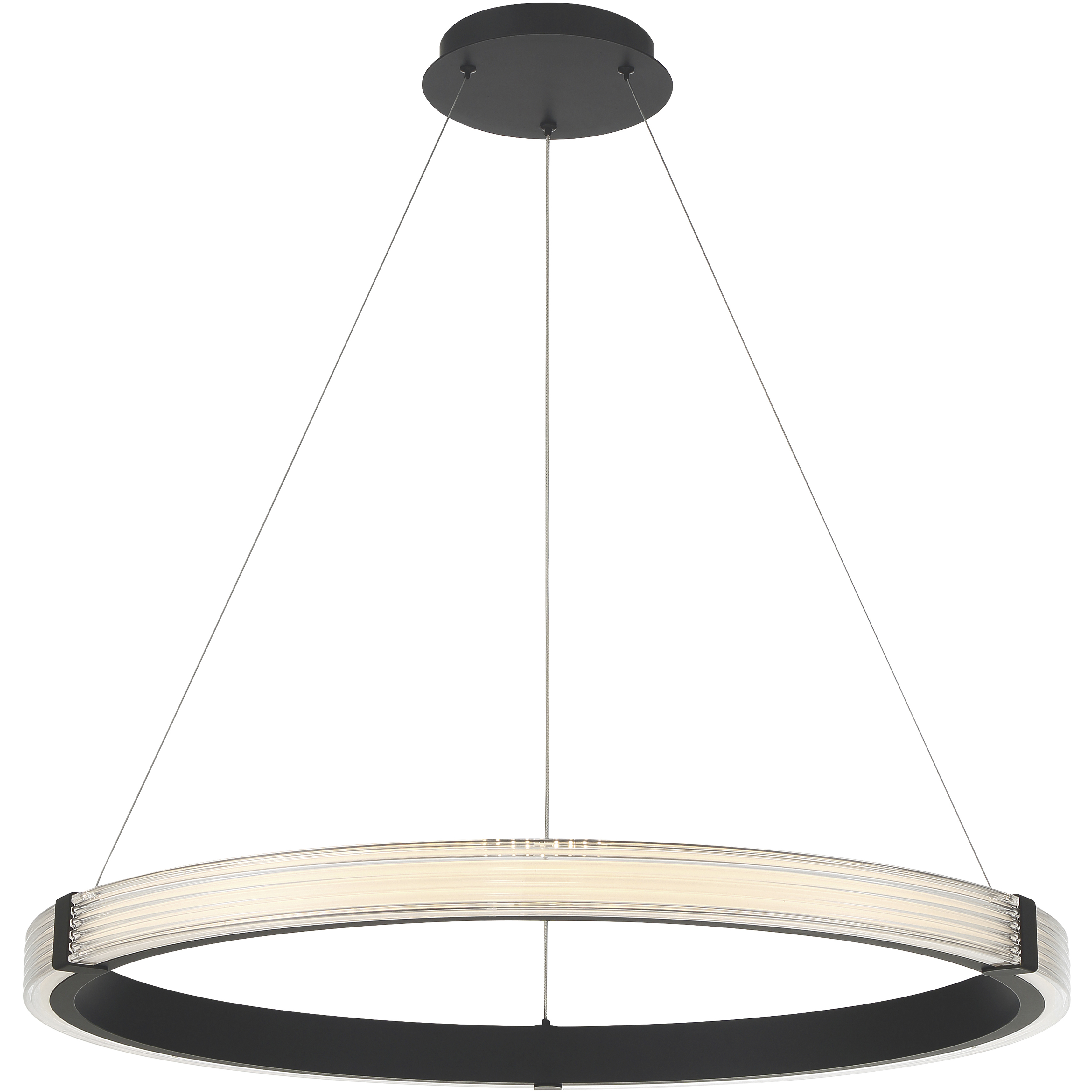 Panache 32 inch Matte Black Pendant Ceiling Light
