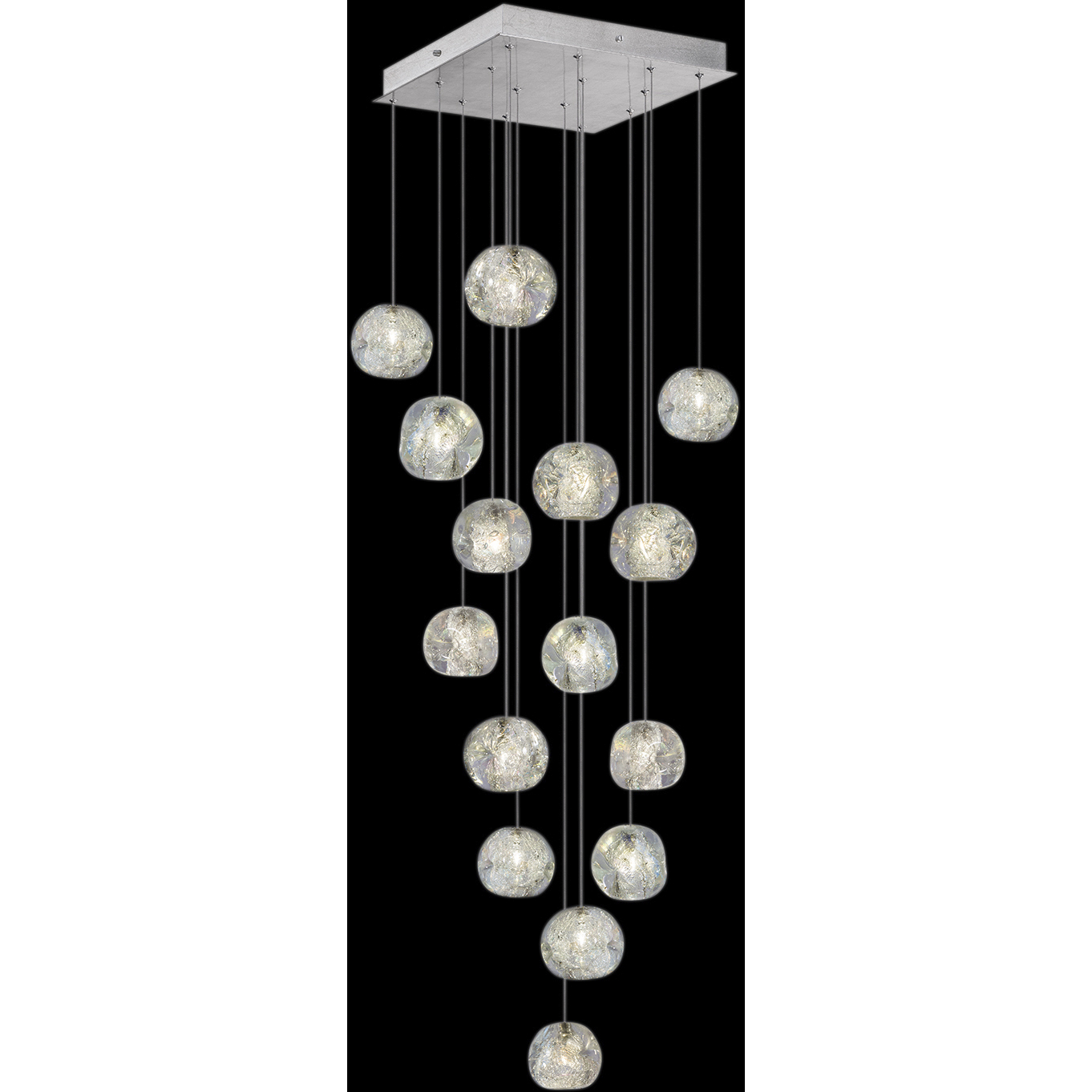 Natural Inspirations 15 Light 19 inch Silver Pendant Ceiling Light