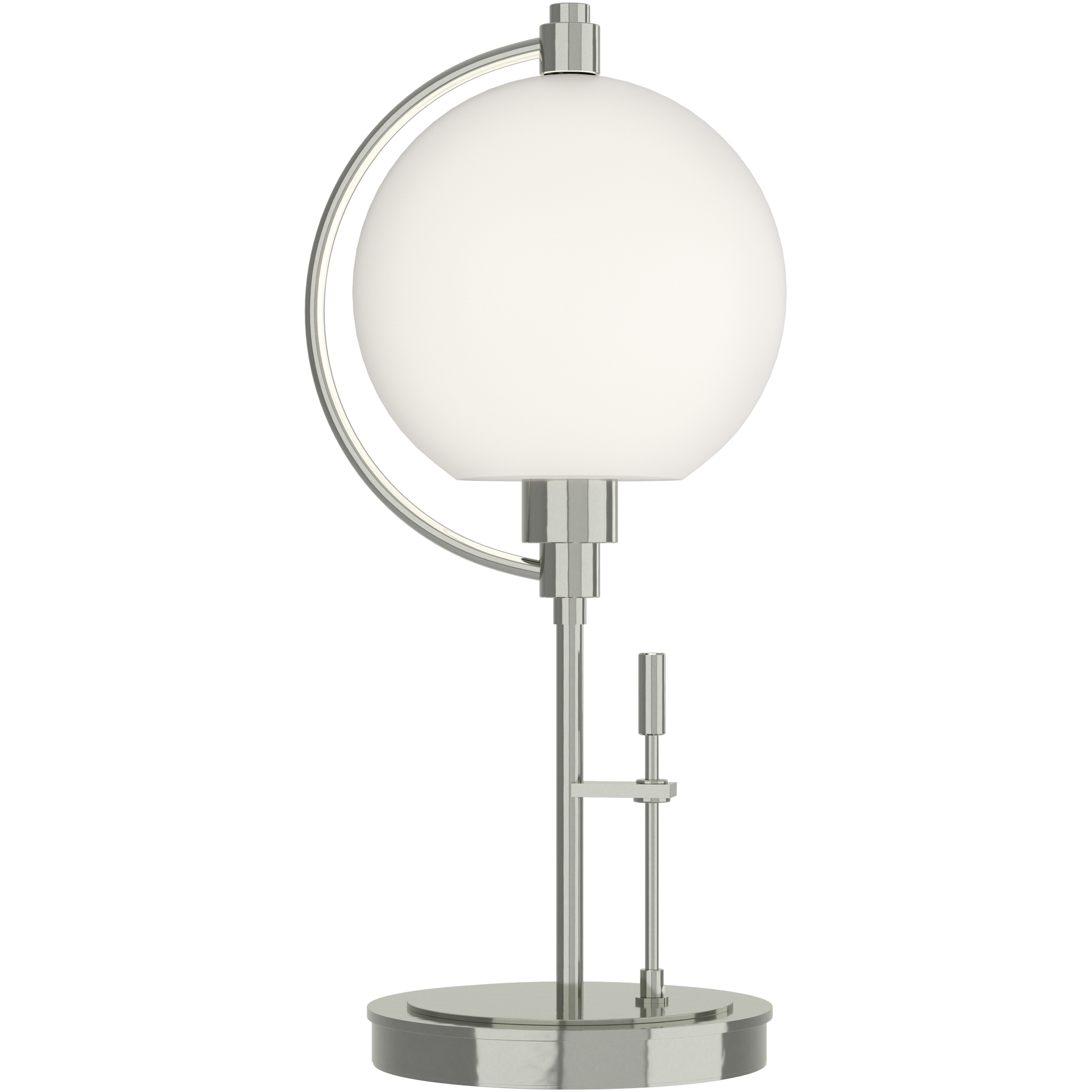 Pluto 19.3 inch 100 watt Sterling Table Lamp Portable Light in Opal