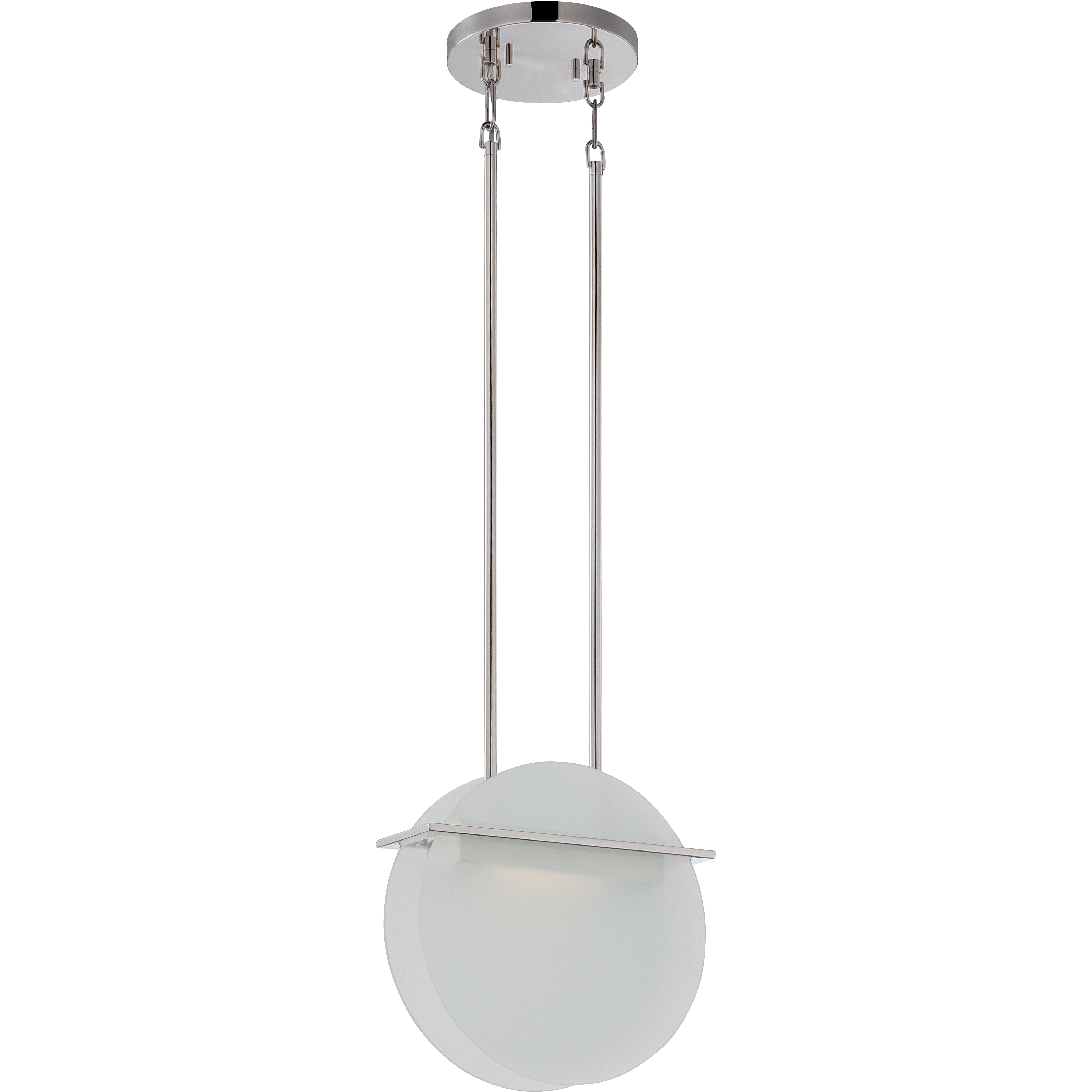 Latitude LED 11.25 inch Polished Nickel Pendant Ceiling Light