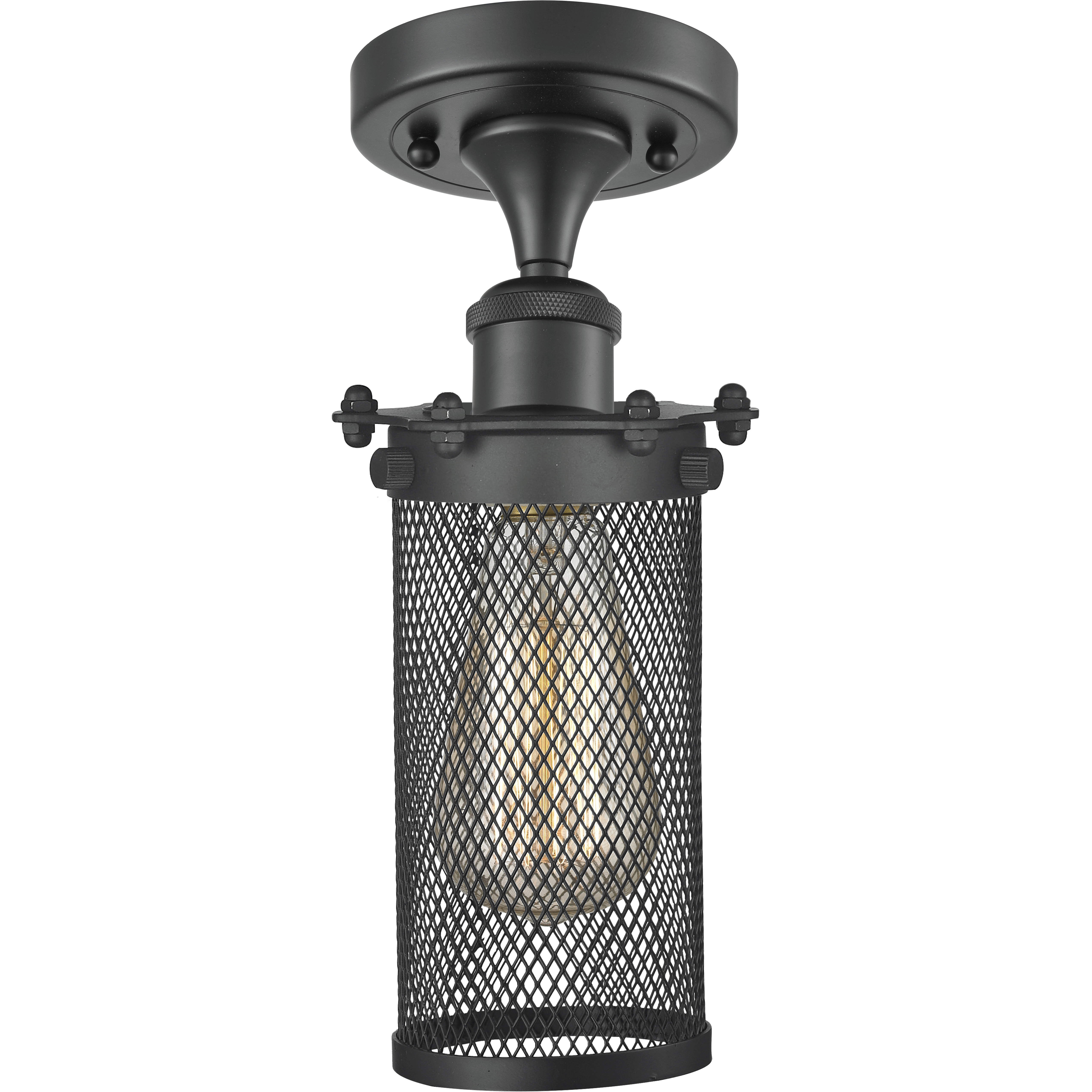 Austere Bleecker LED 6 inch Matte Black Flush Mount Ceiling Light