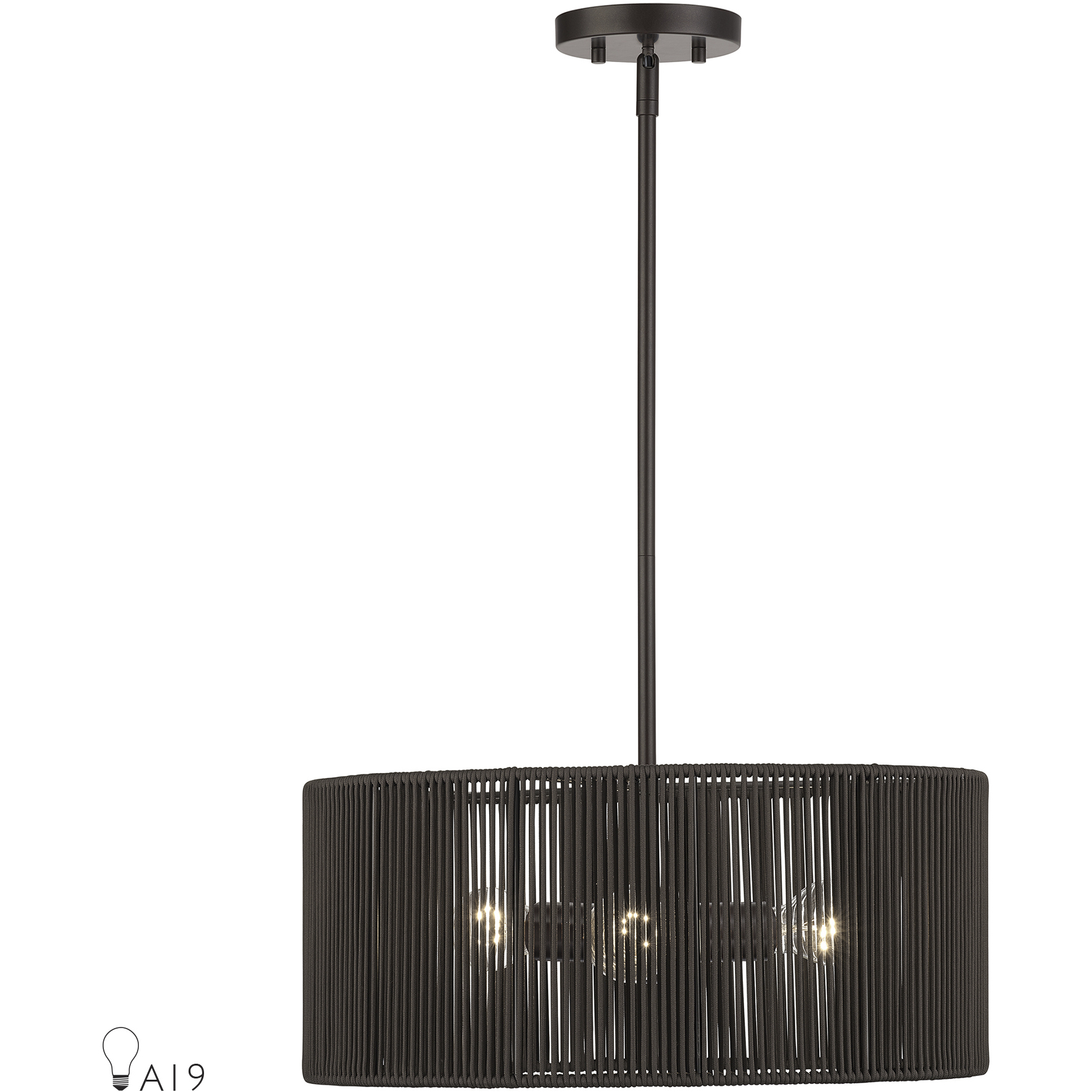 Acordia 3 Light 18 inch English Bronze Pendant Chandelier Ceiling Light