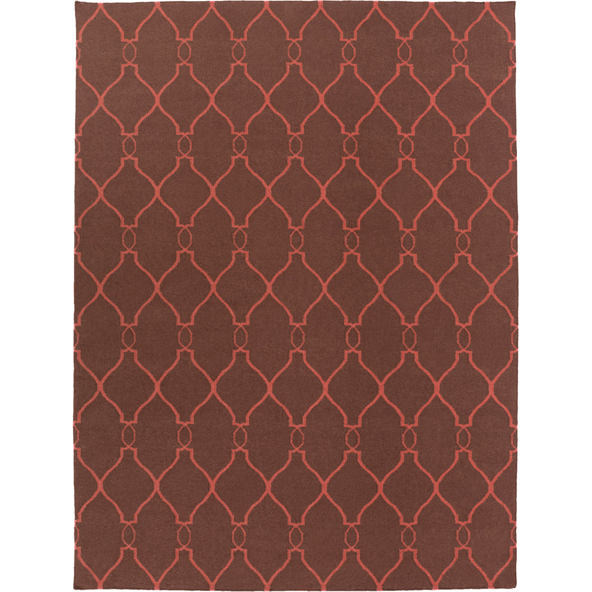 Fallon 132 X 96 inch Camel, Bright Red Rug