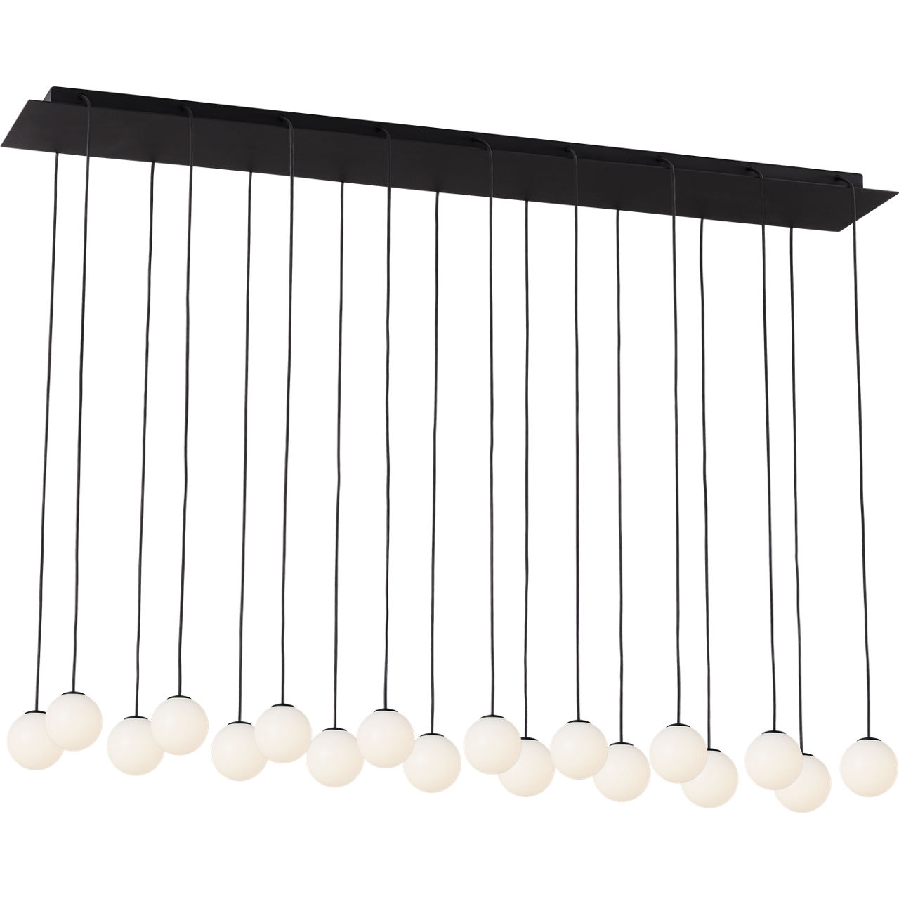 Sean Lavin Orbet LED 11.2 inch Nightshade Black Chandelier Ceiling Light in 120V