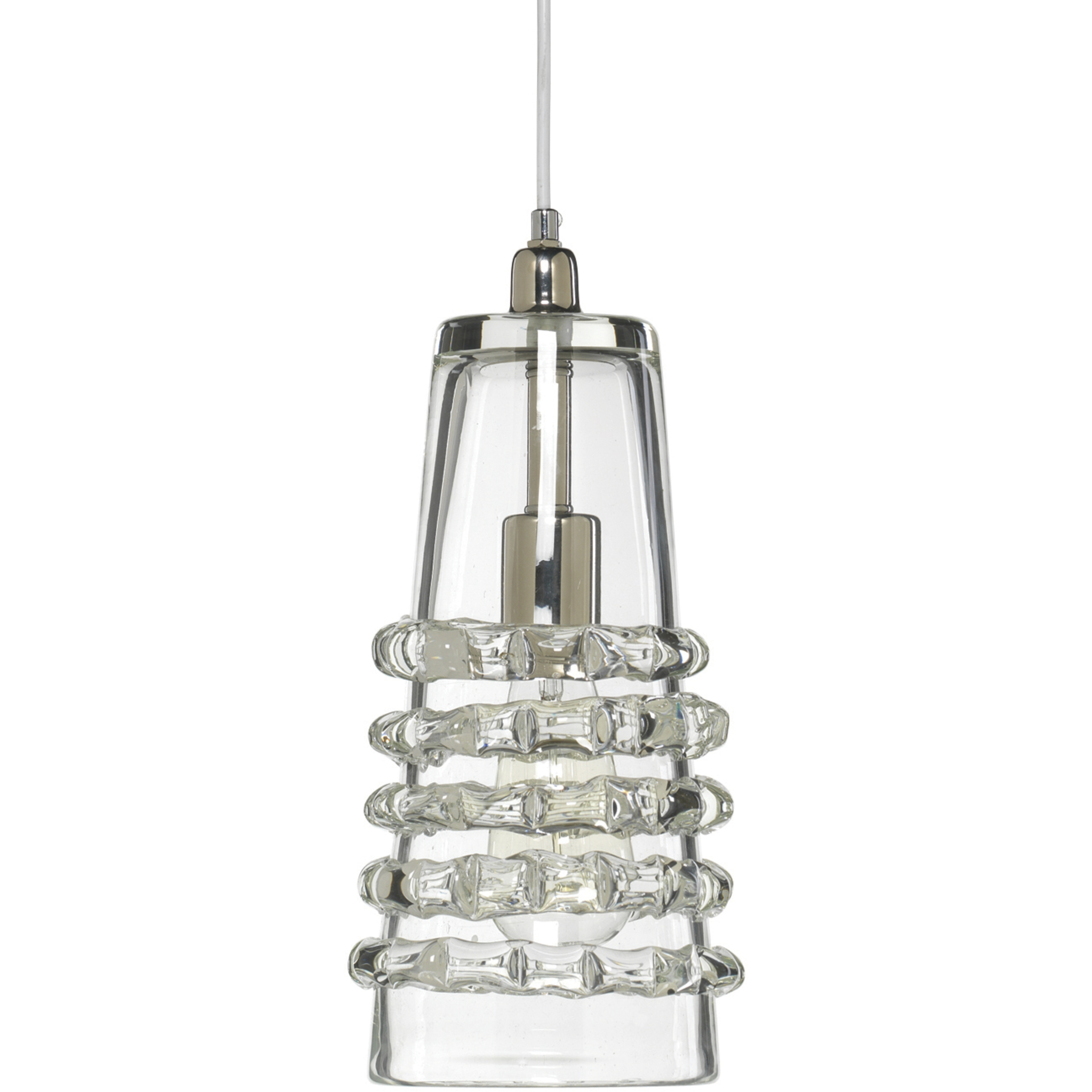 Ribbon 1 Light 6 inch Clear Glass Pendant Ceiling Light