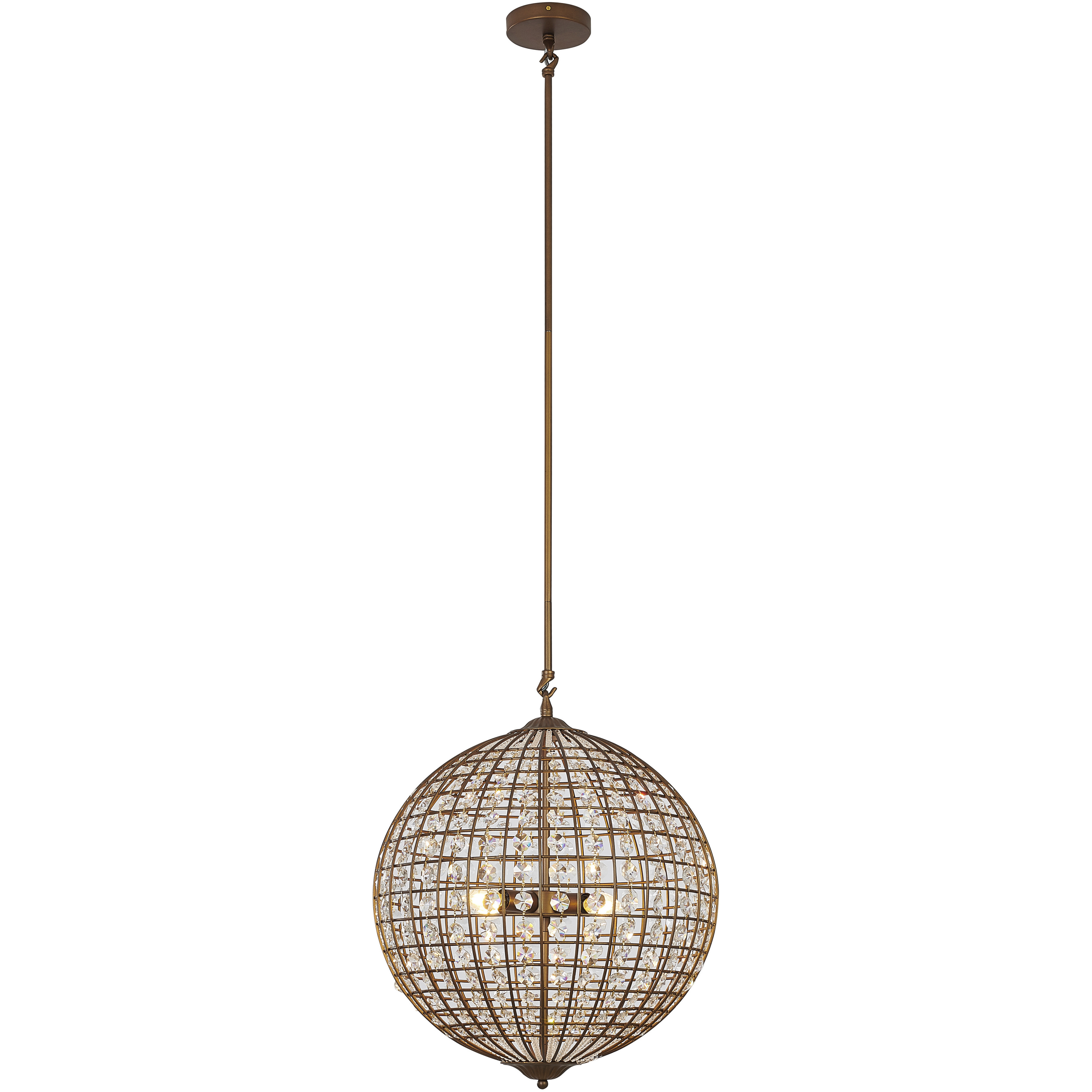 Canada 4 Light 19 inch Bronze Chandelier Ceiling Light