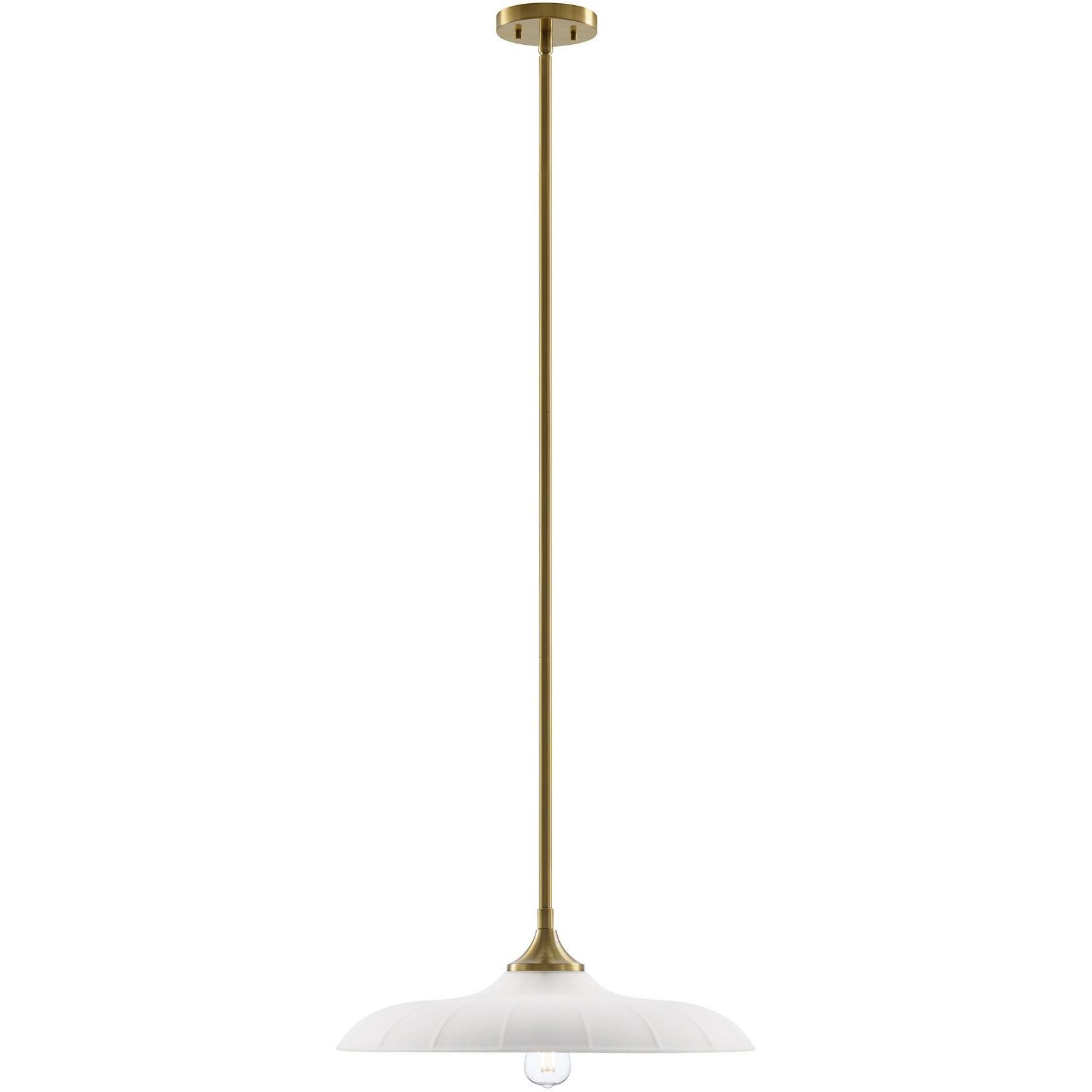 Hadley 1 Light 20 inch Warm Brass Pendant Ceiling Light