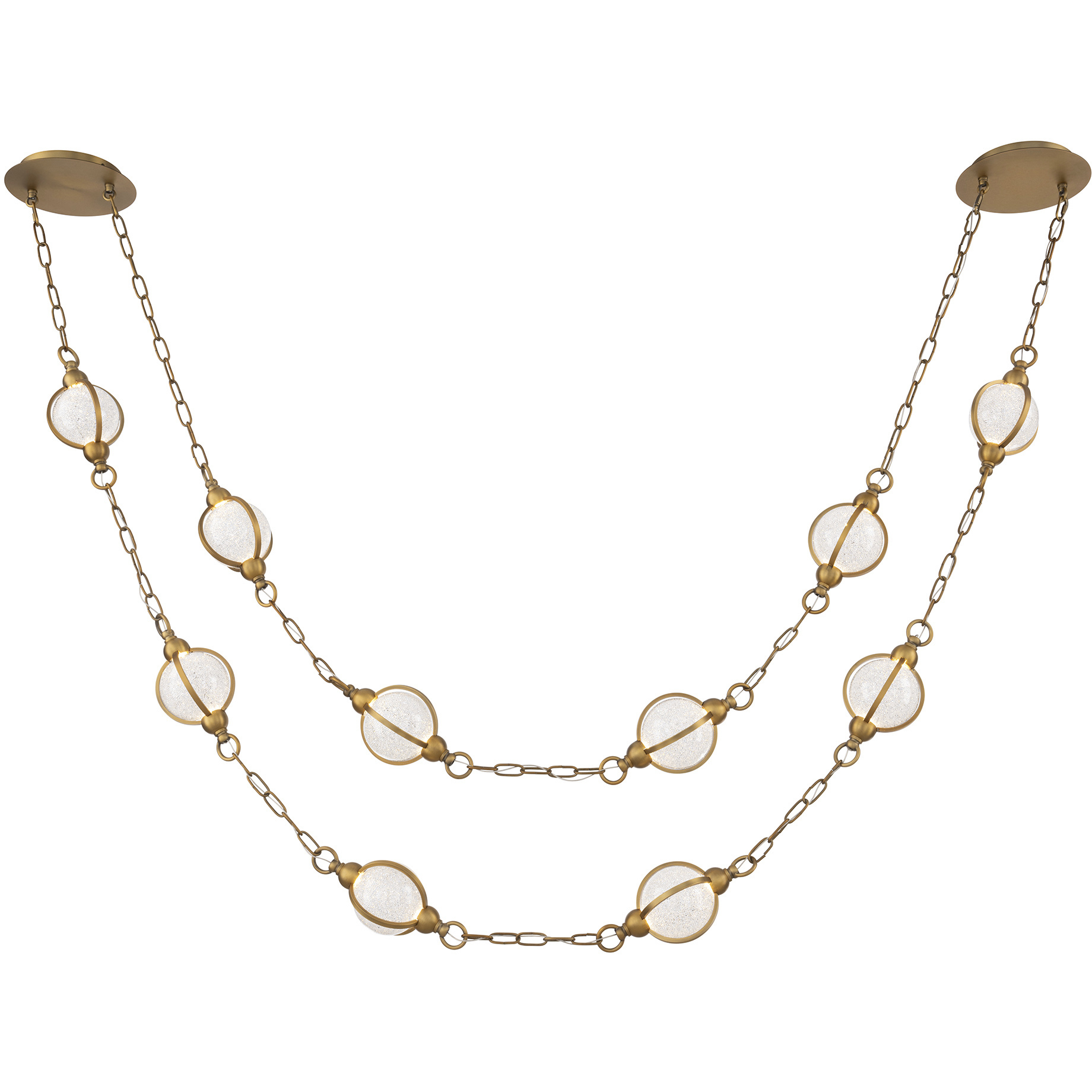 Forever Lovelace LED 5 inch Aged Brass Pendant Ceiling Light