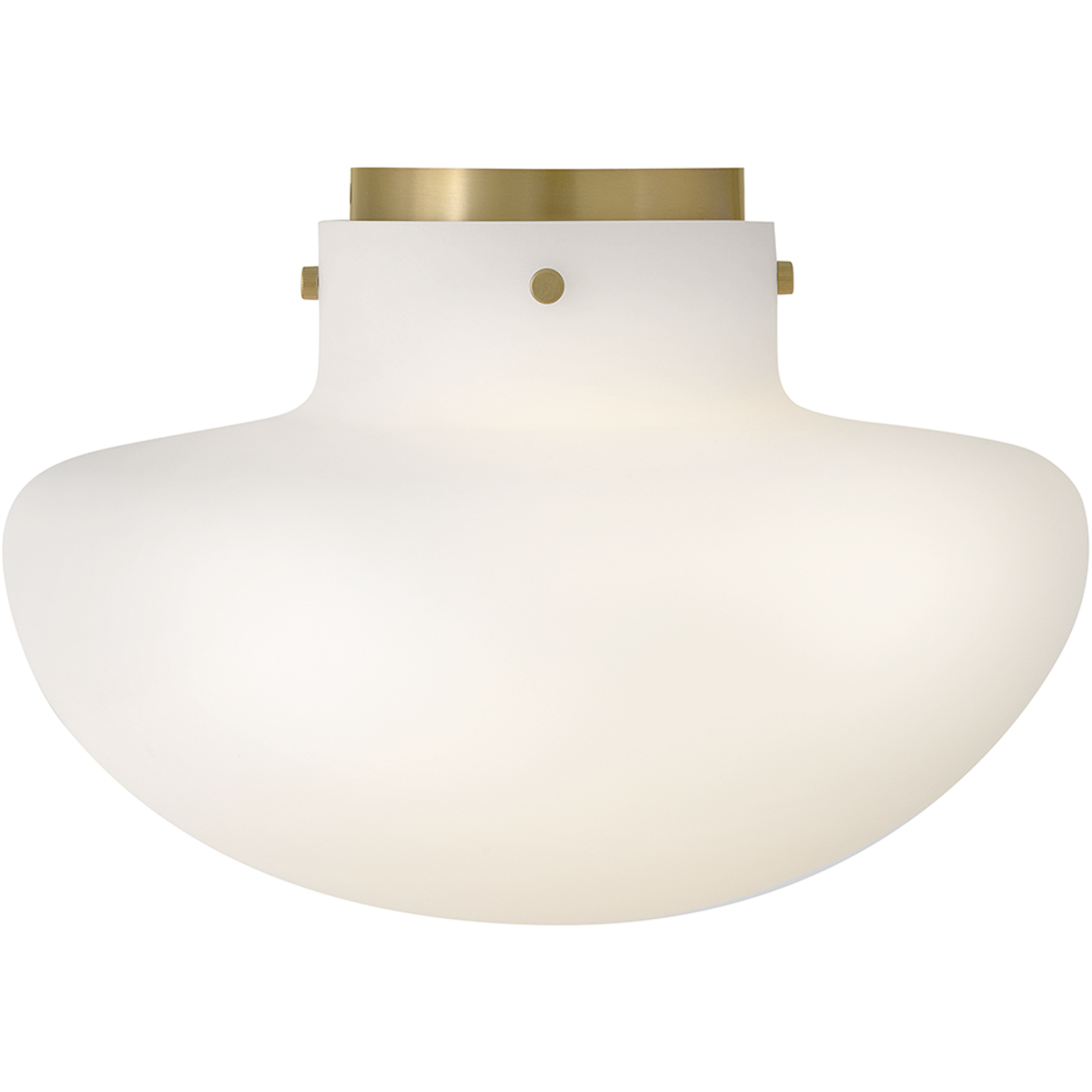 Molly 3 Light 15 inch Lacquered Brass Semi-Flush Mount Ceiling Light