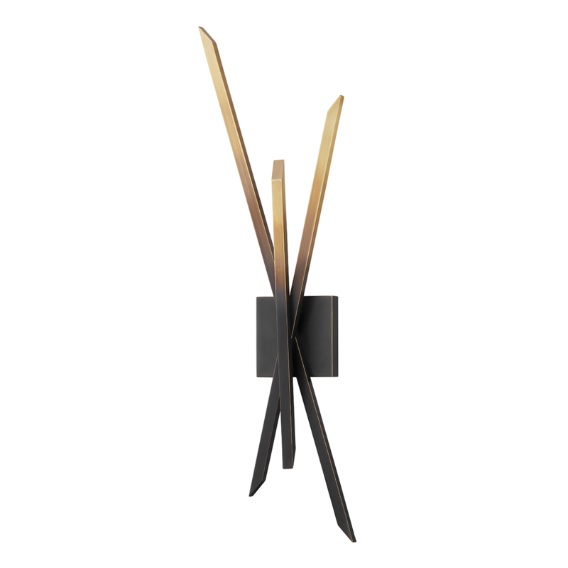 Gansevoort LED 7.25 inch Gradient Brass ADA Wall Sconce Wall Light