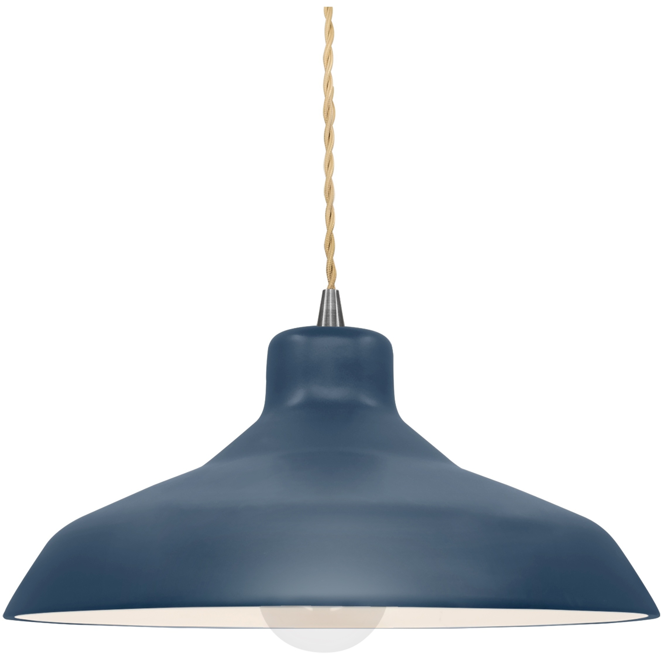 Radiance 1 Light 13.5 inch Midnight Sky and Matte White and Brushed Nickel Pendant Ceiling Light
